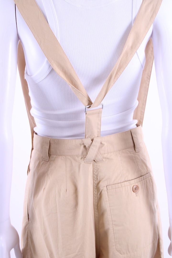 Kenzo Braces Cargo Pocket Trousers Beige 8
