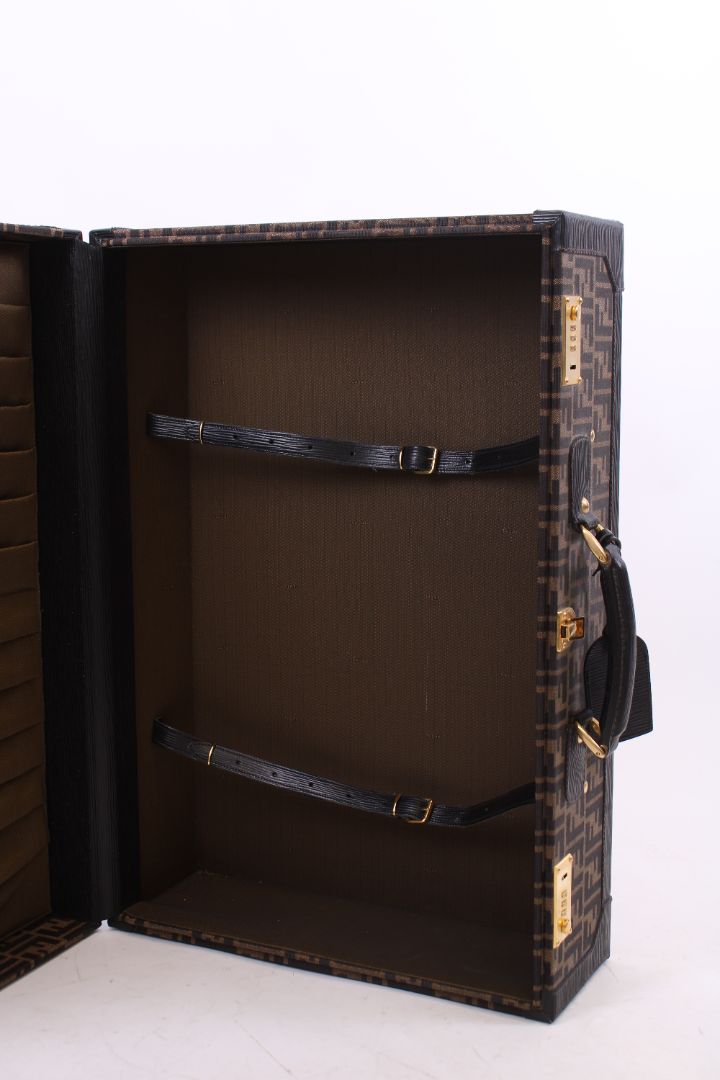 Fendi trunk brown monogram M