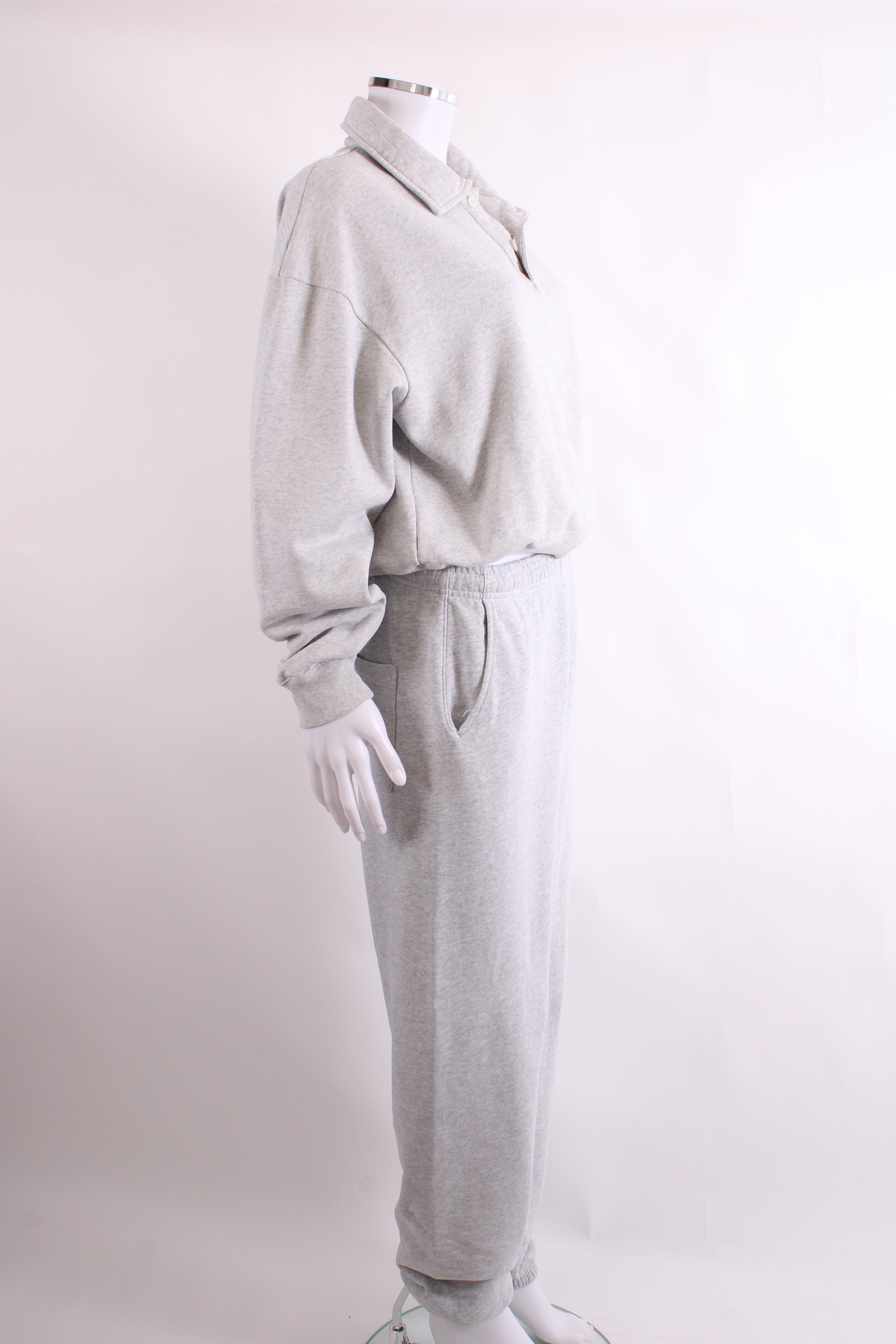 Sporty & Rich Sweatshirt / Jogger Co-ord Grey M