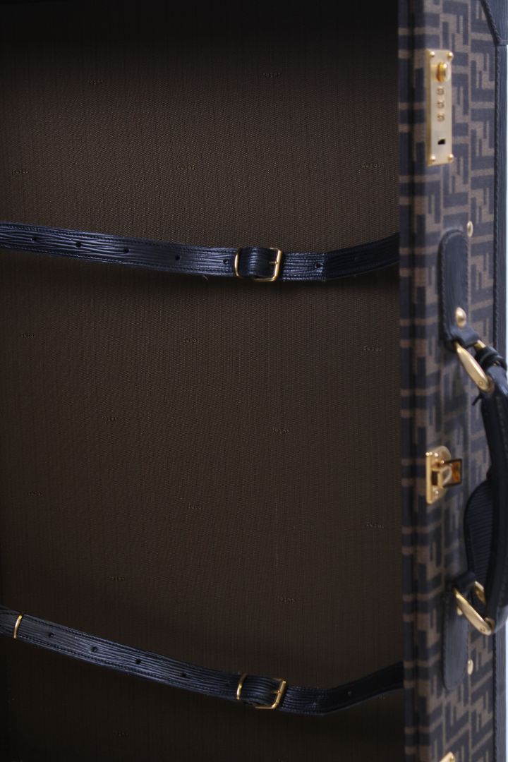 Fendi trunk brown monogram M