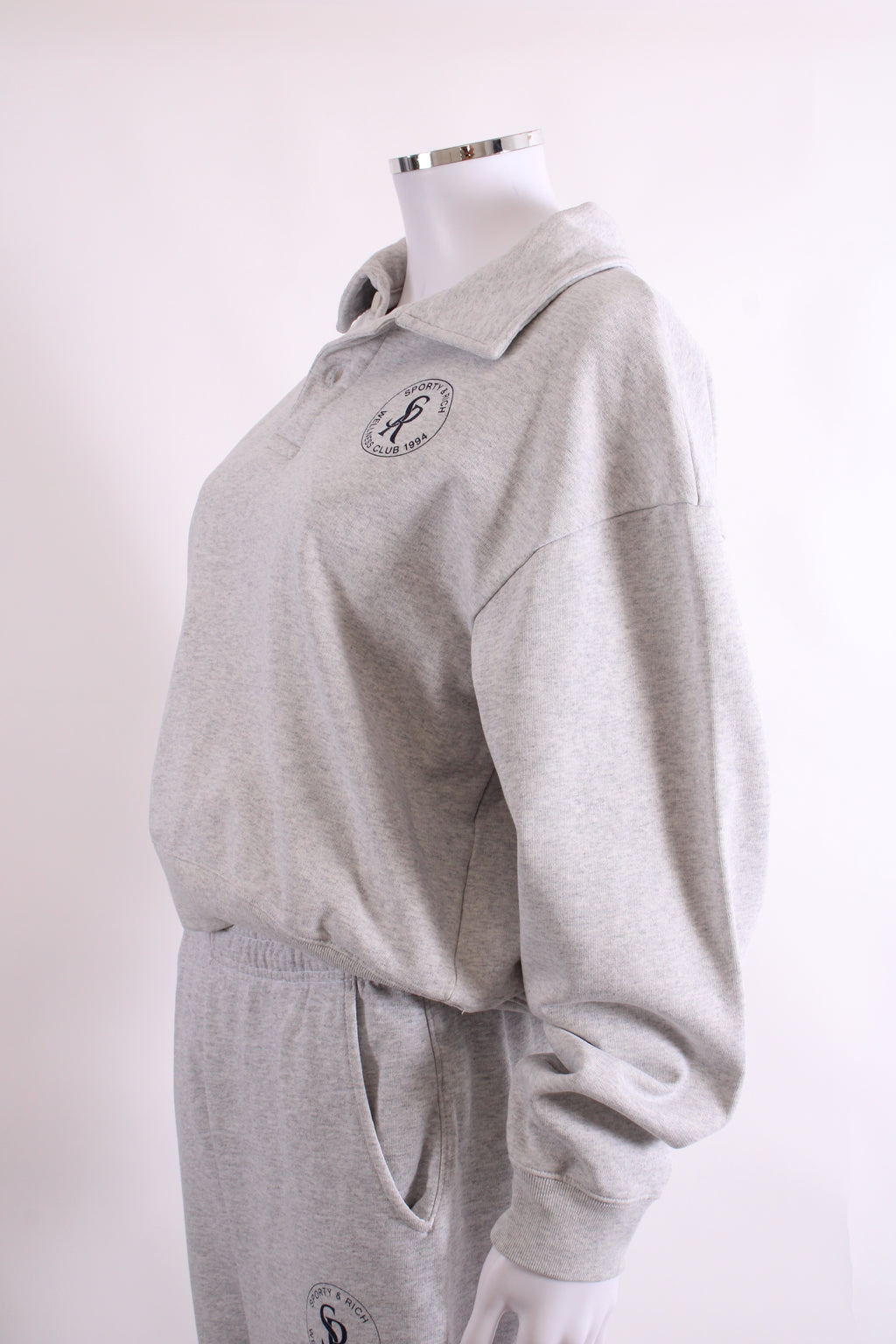Sporty & Rich Sweatshirt / Jogger Co-ord Grey M