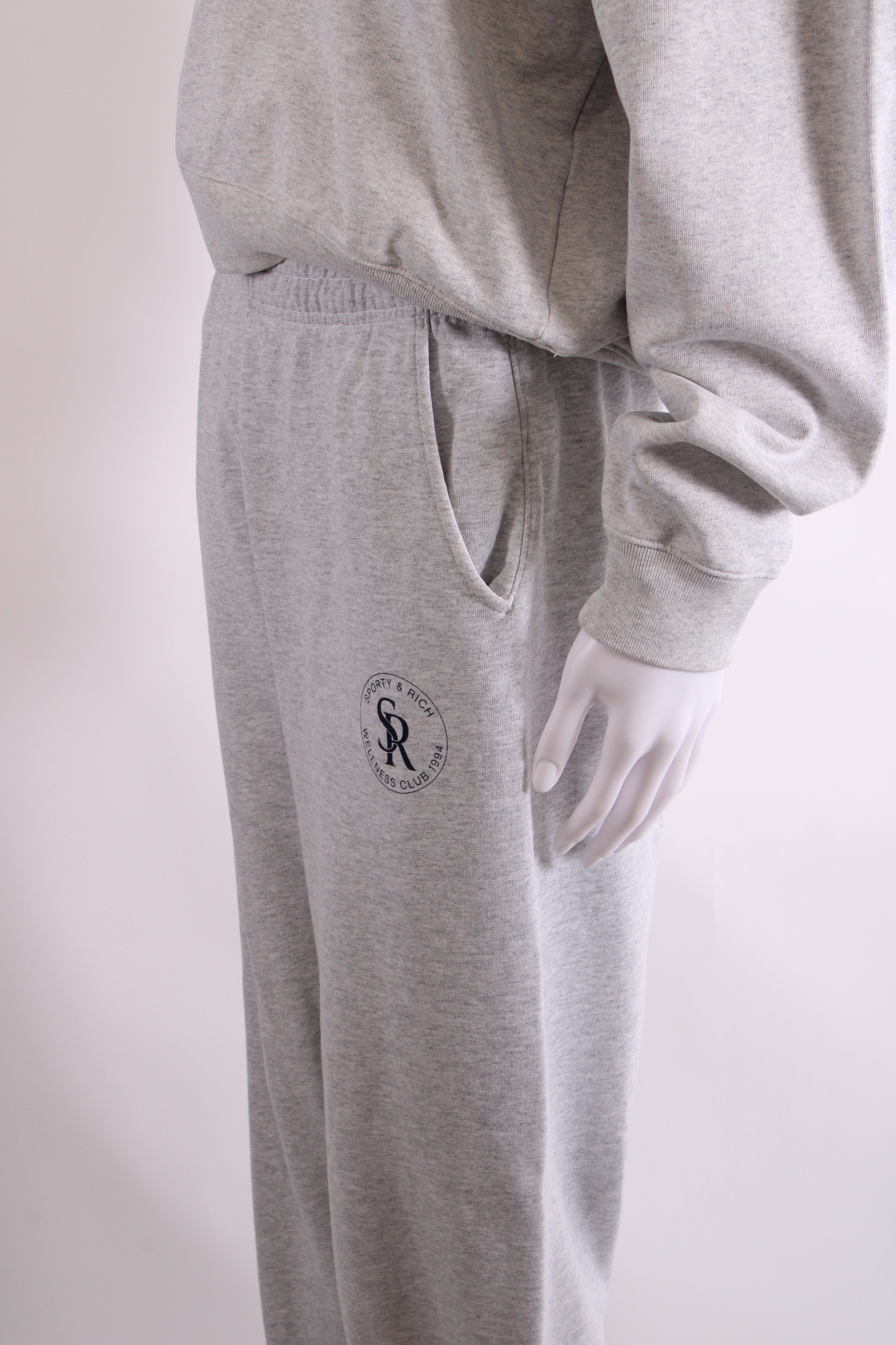 Sporty & Rich Sweatshirt / Jogger Co-ord Grey M