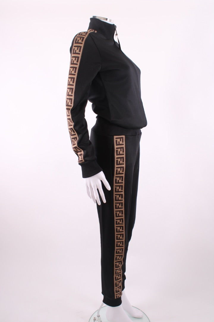 Fendi Fendi Roma Zucca Tracksuit Black 10