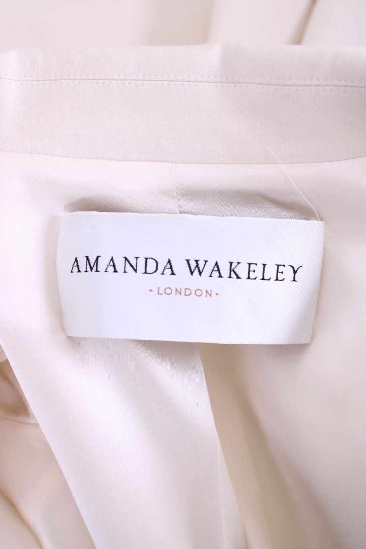 Amanda Wakeley Tailored Crombie coat White M