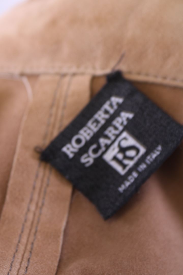 Roberta Scarpa L/S Suede Shirt Beige S