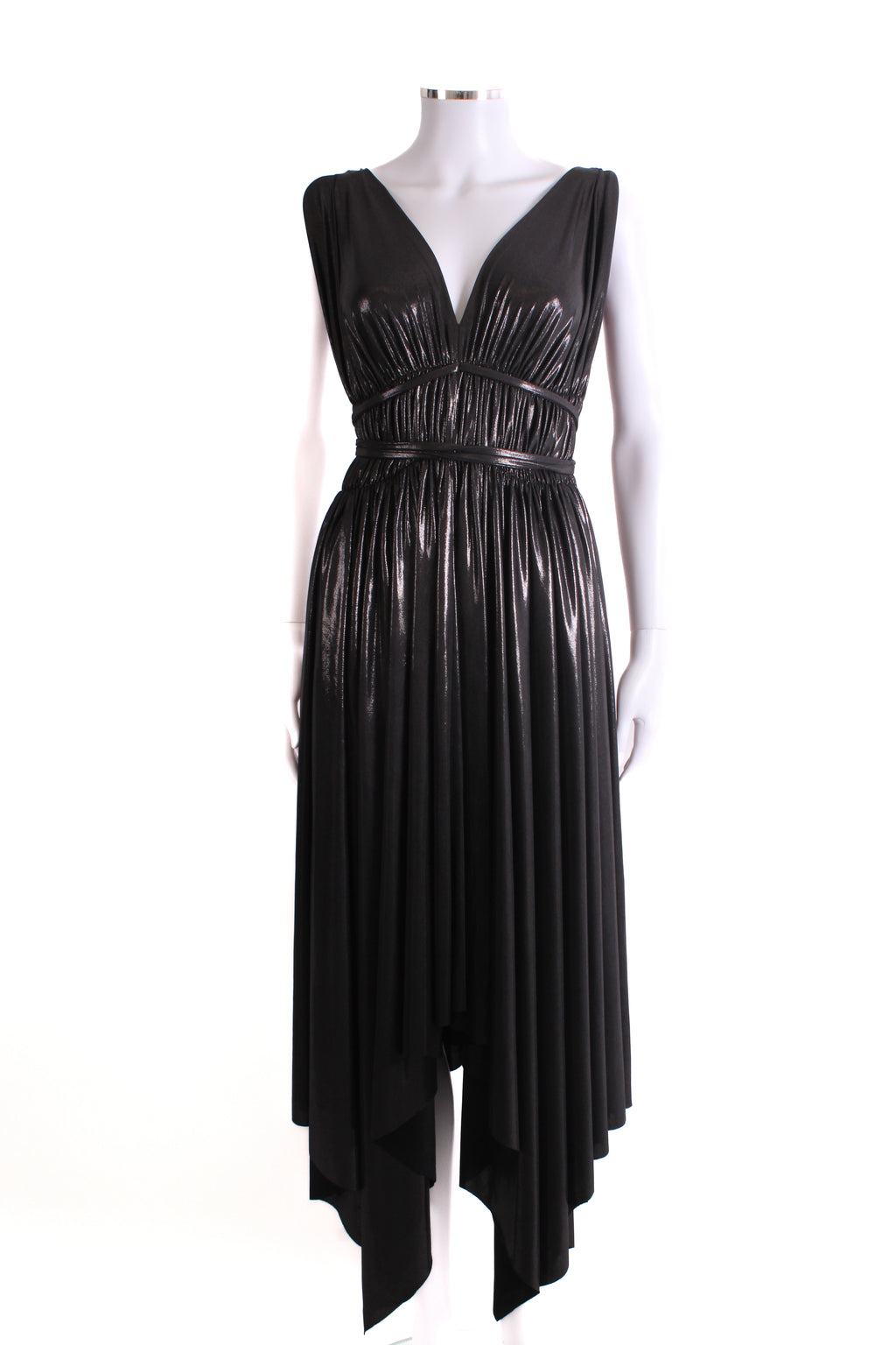 Norma Kamali S/S Shimmer Dress Black L