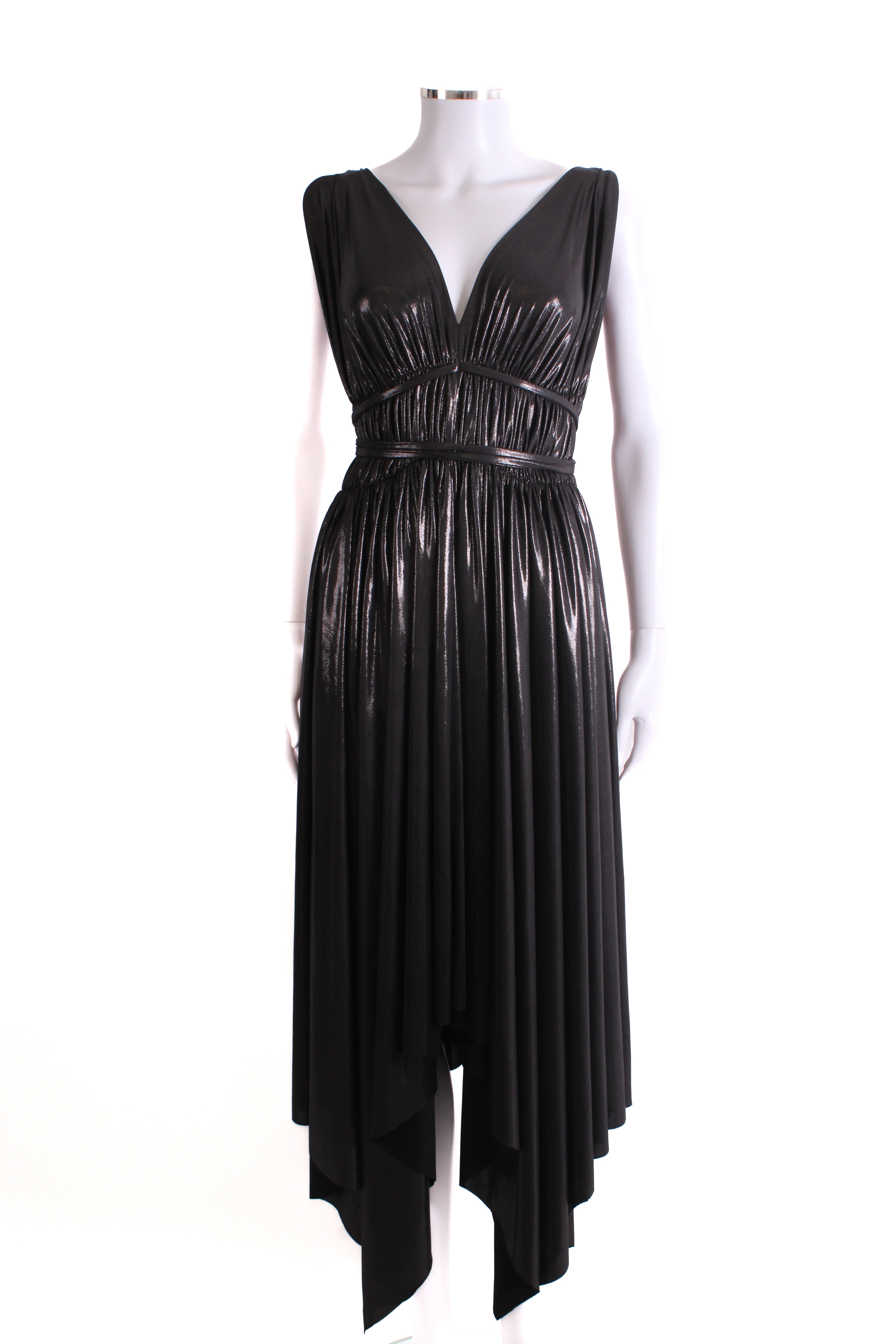 Norma Kamali S/S Shimmer Dress Black L