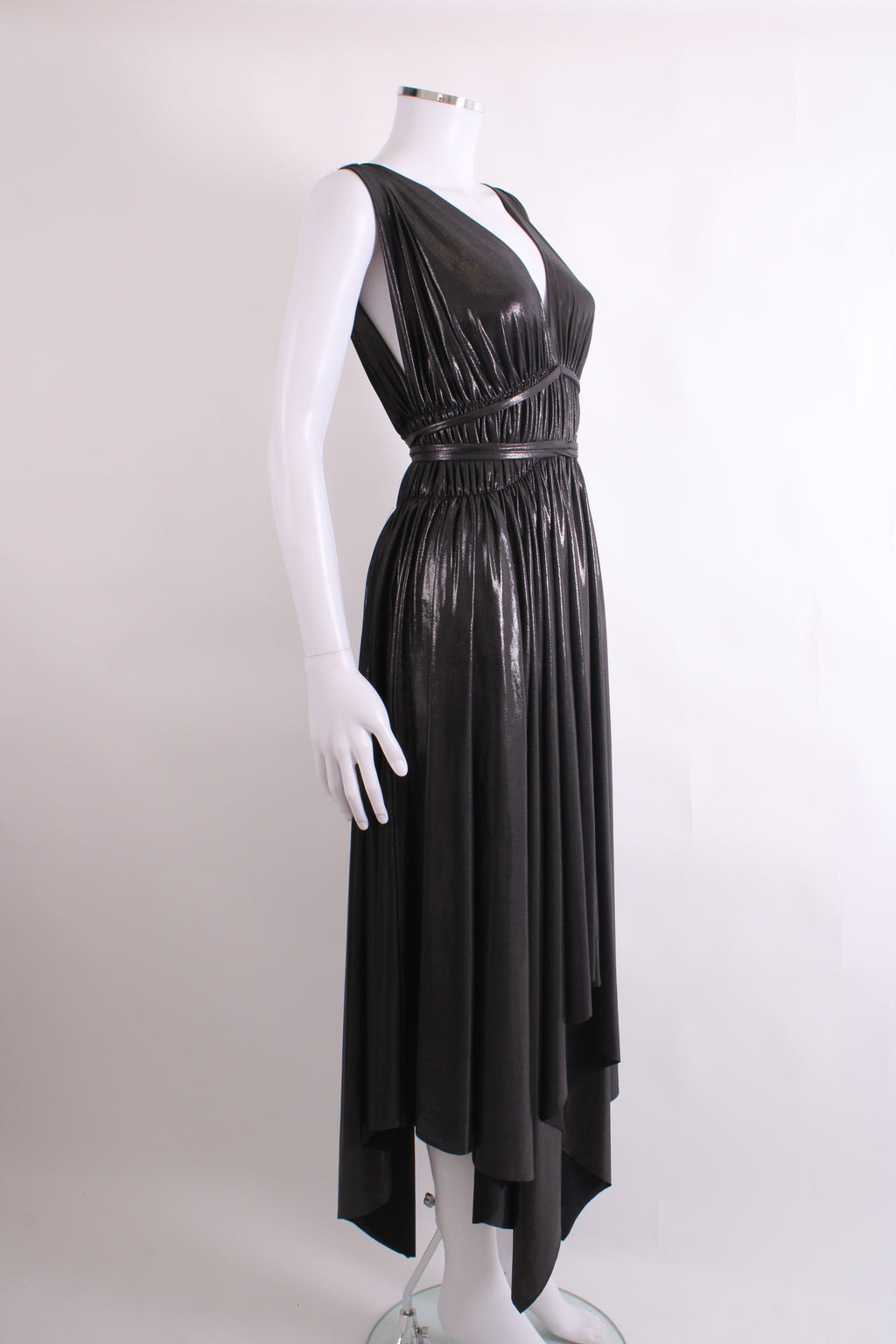 Norma Kamali S/S Shimmer Dress Black L