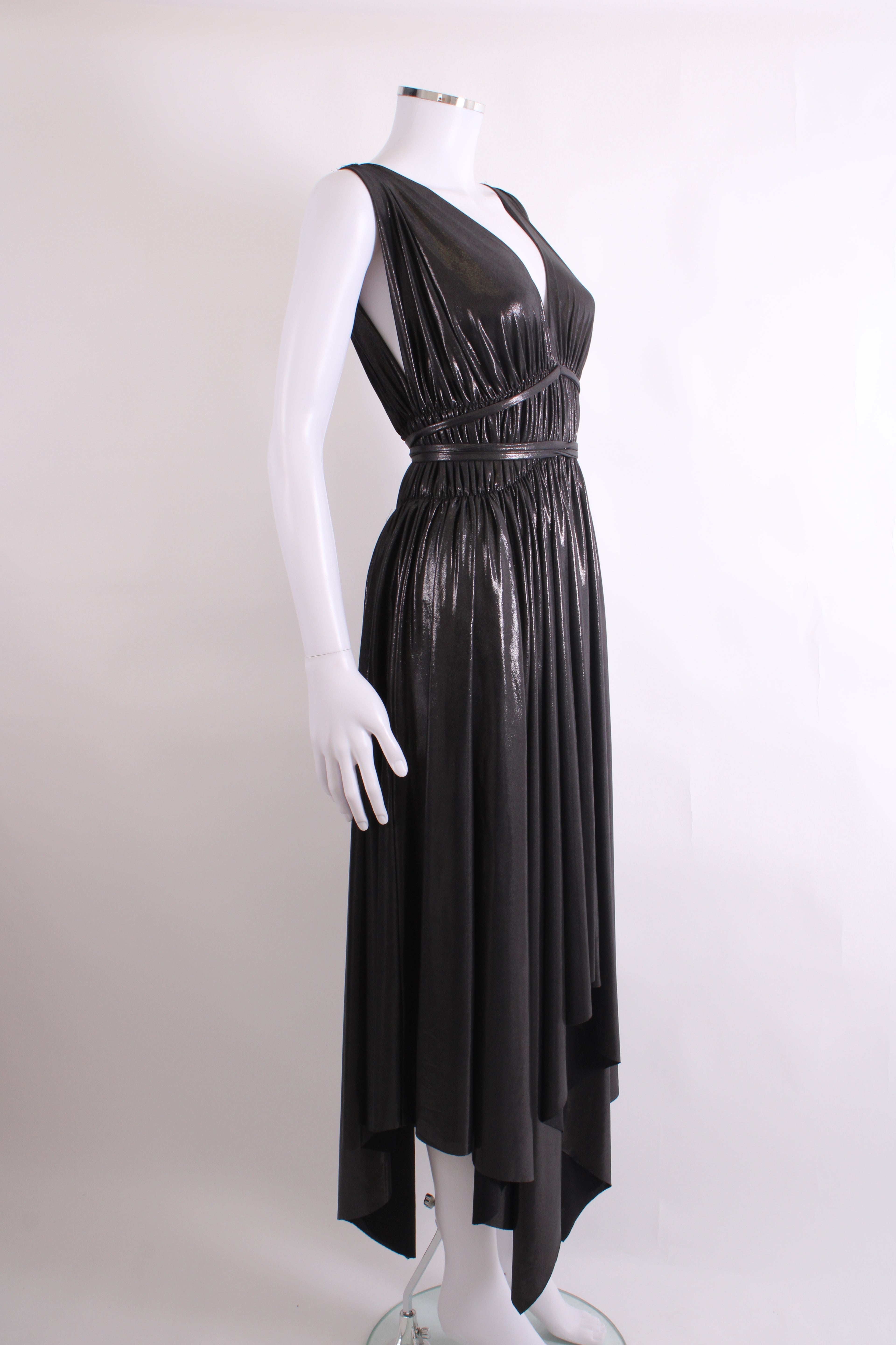 Norma Kamali S/S Shimmer Dress Black L
