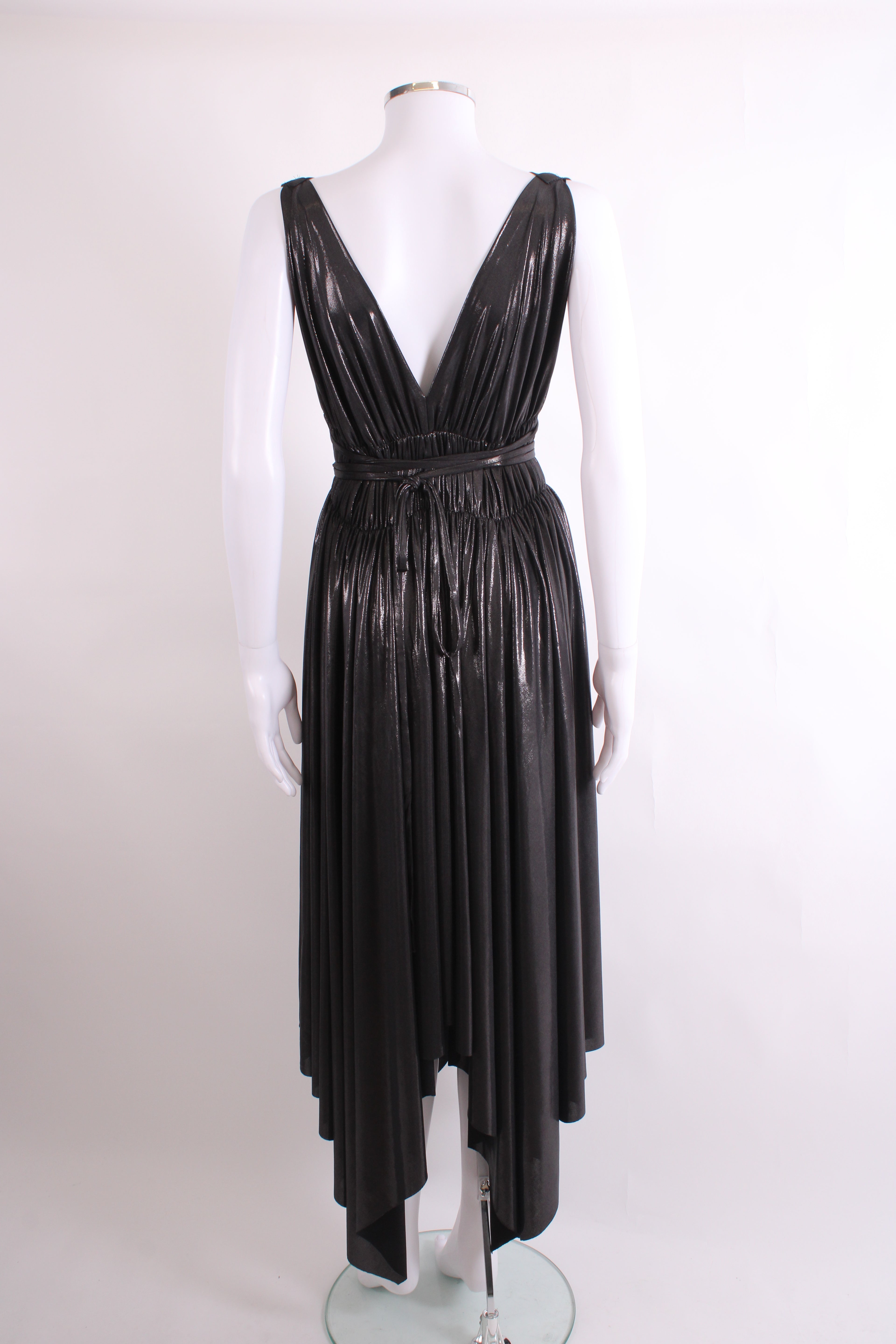 Norma Kamali S/S Shimmer Dress Black L