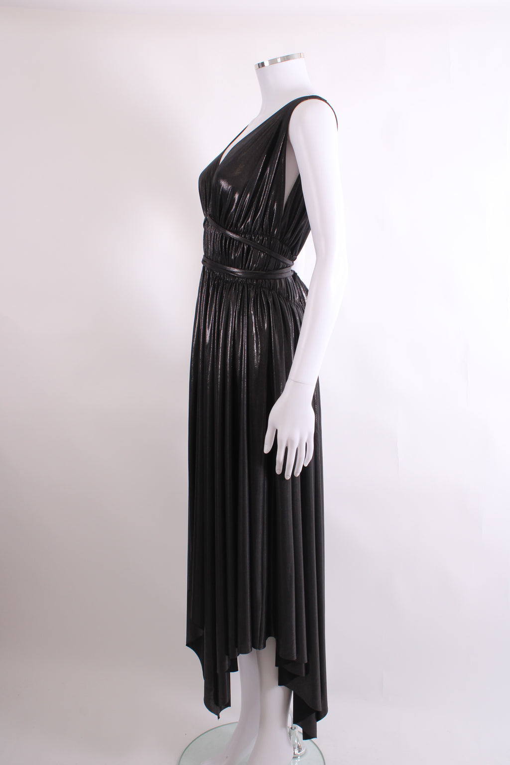 Norma Kamali S/S Shimmer Dress Black L