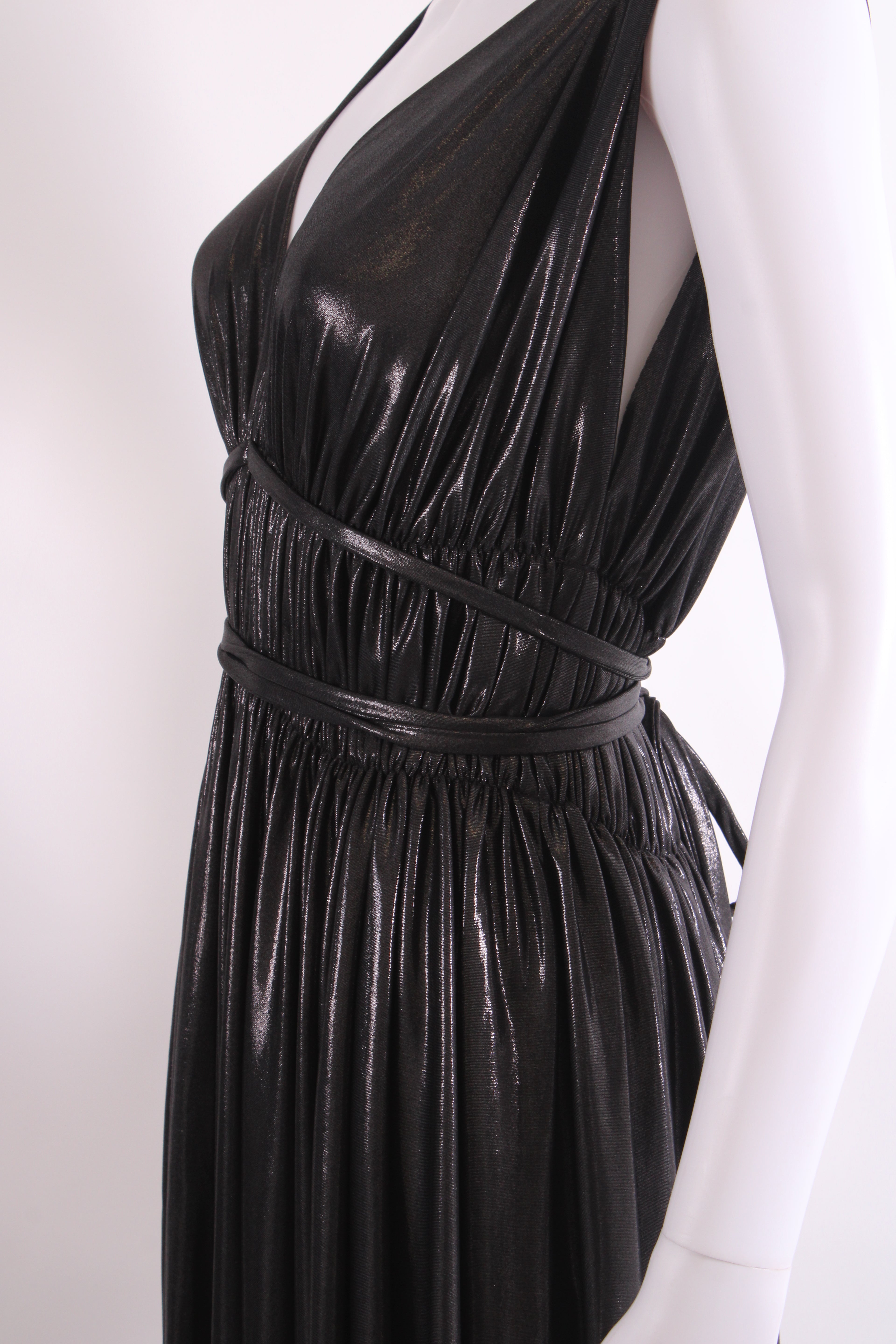Norma Kamali S/S Shimmer Dress Black L