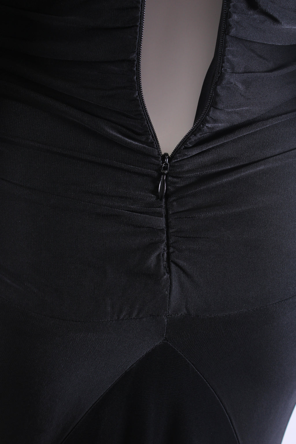 Alexandre Vauthier L/S Ruched Long Dress Black 10