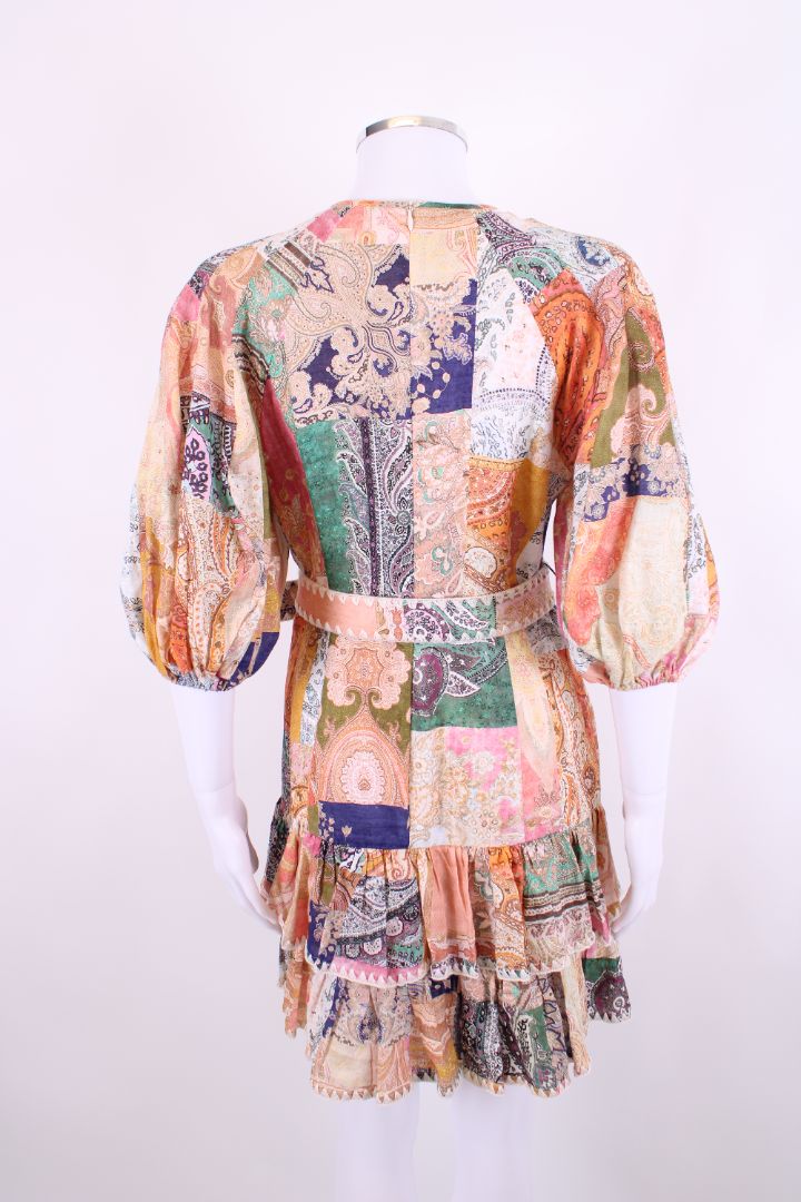 Zimmermann S/S Paisley Print Mini Dress Multi Coloured S