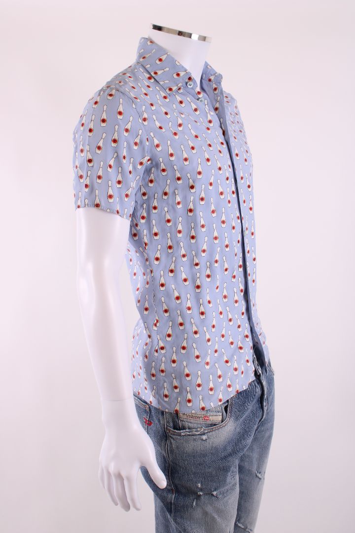 Miu Miu Bowling pin shirt Light Blue S