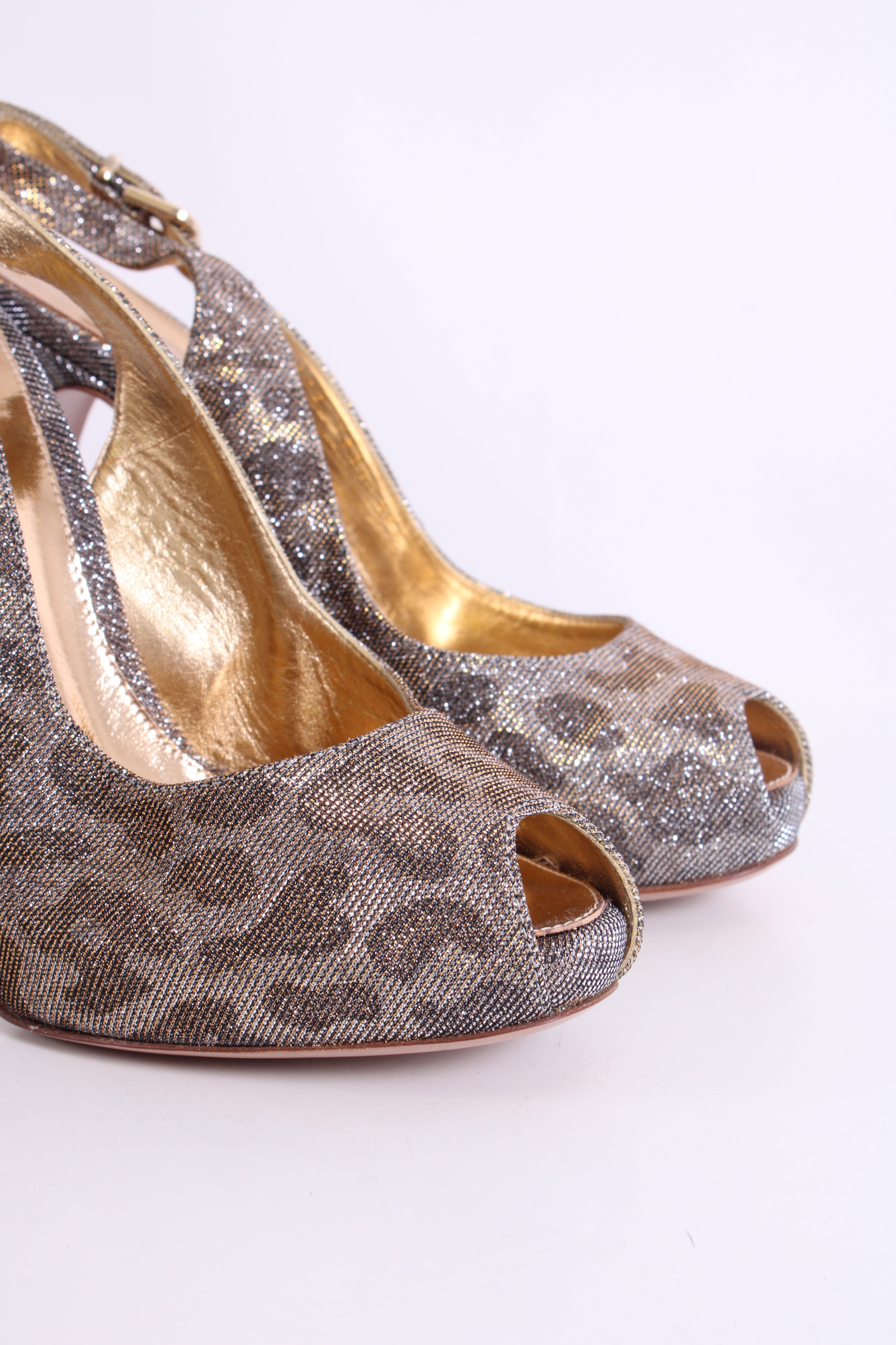 Gianvito Rossi Glitter Lepoard Heels glitter lepoard 37.5