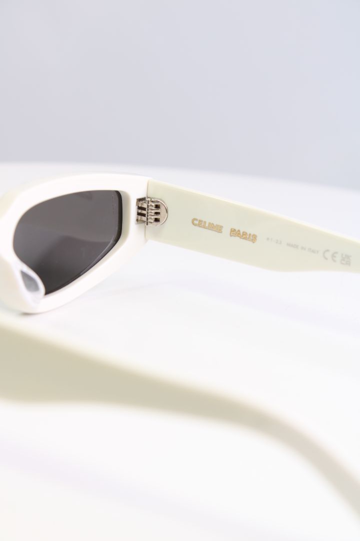 Celine Cat Eye Sunglasses White