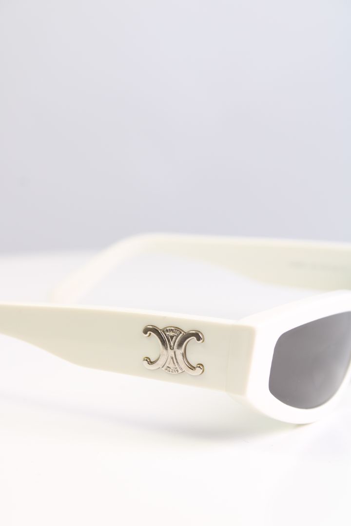 Celine Cat Eye Sunglasses White