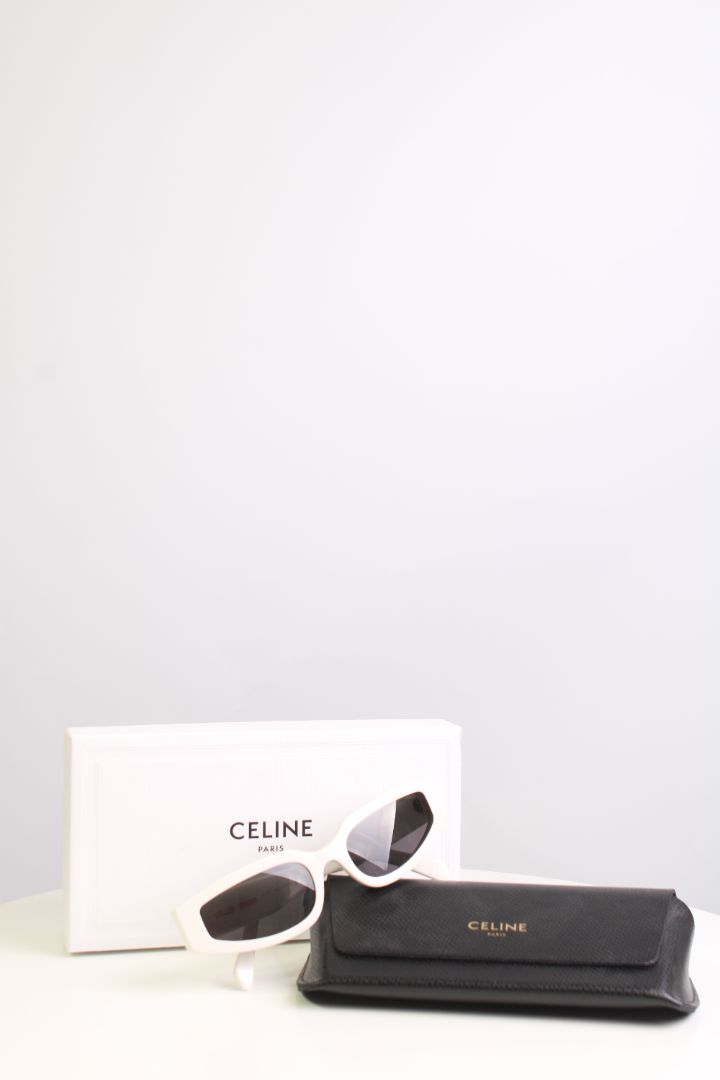 Celine Cat Eye Sunglasses White