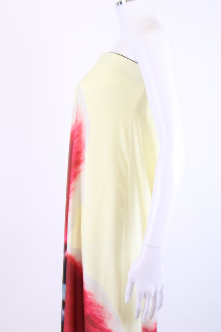 Rat & Boa Antheia Floral Strapless Dress Yellow/ Red XXS/ XS