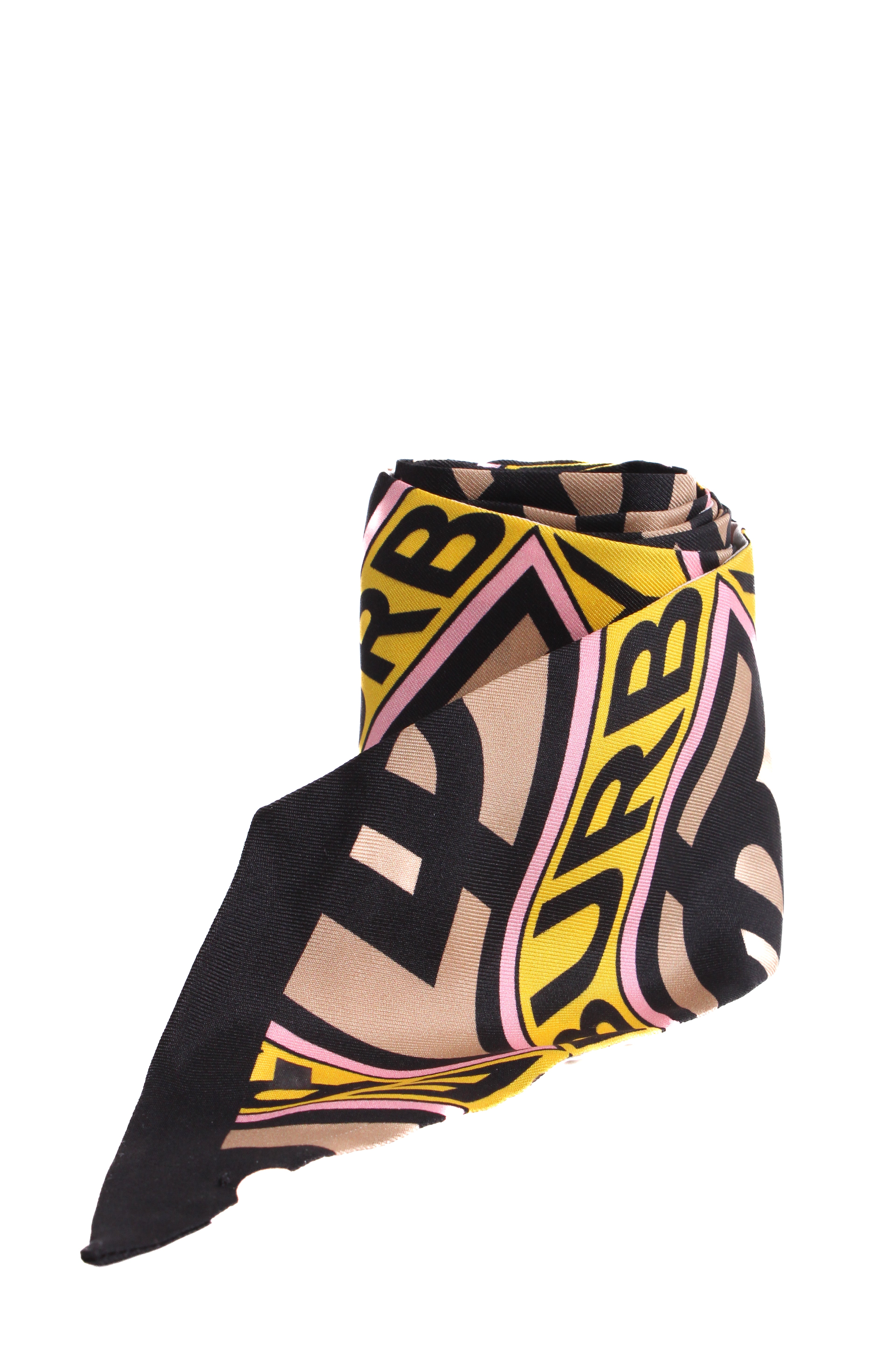 Burberry Double Side Logo Twilly Scarf Multi Coloured