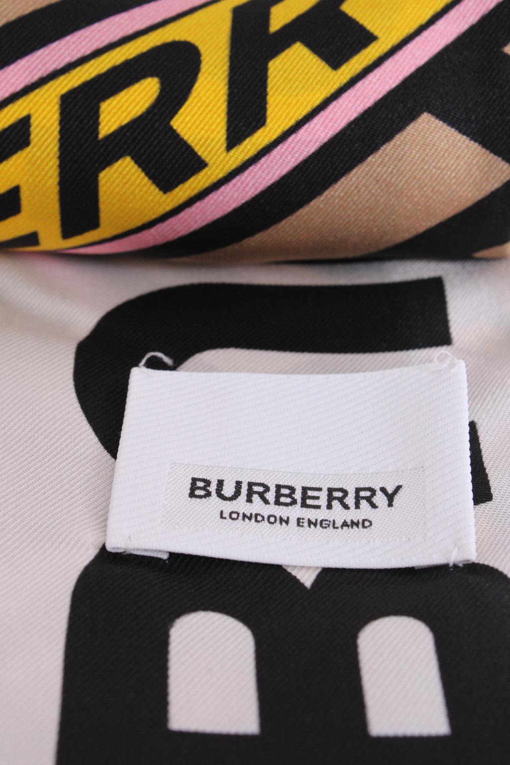 Burberry Double Side Logo Twilly Scarf Multi Coloured
