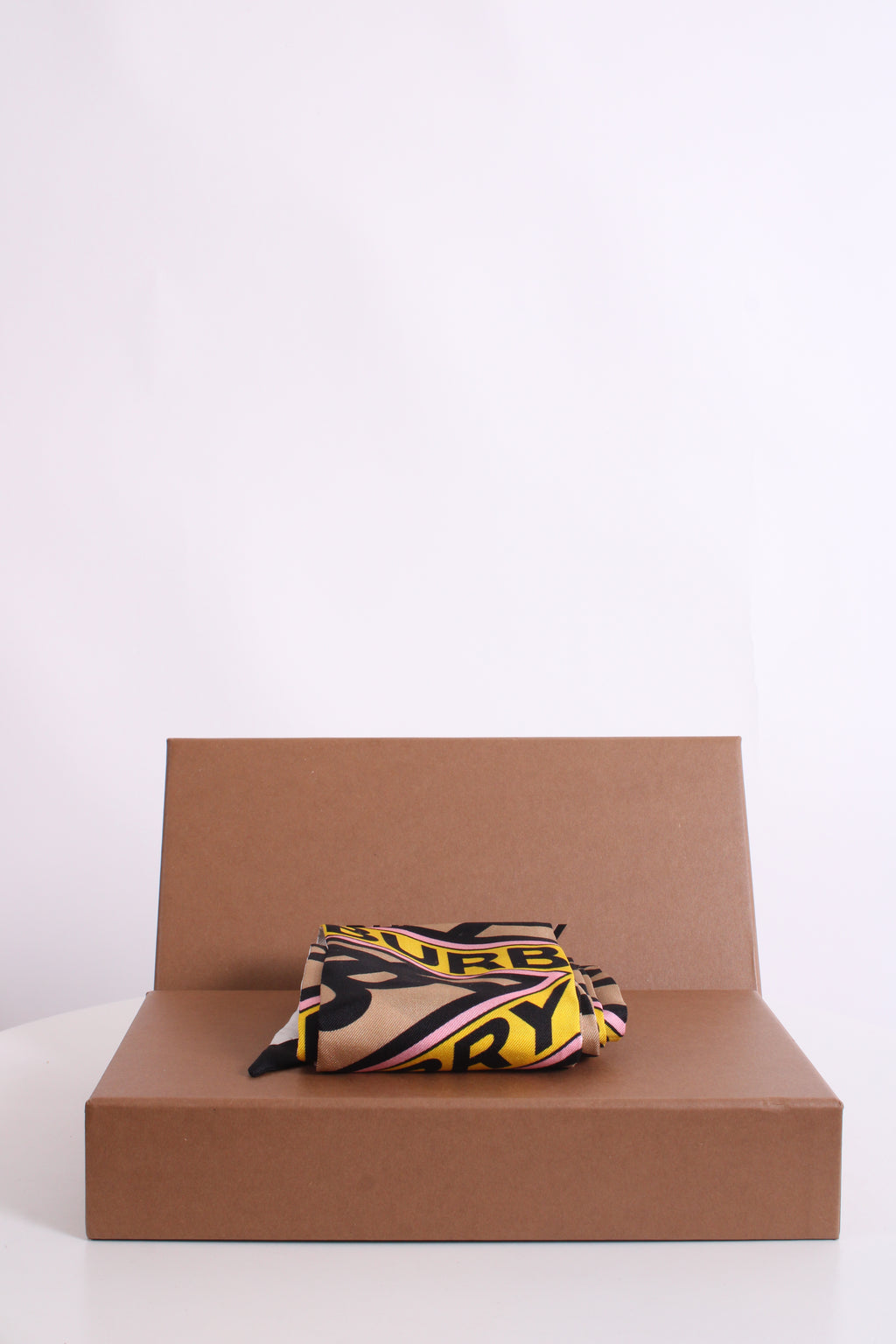 Burberry Double Side Logo Twilly Scarf Multi Coloured