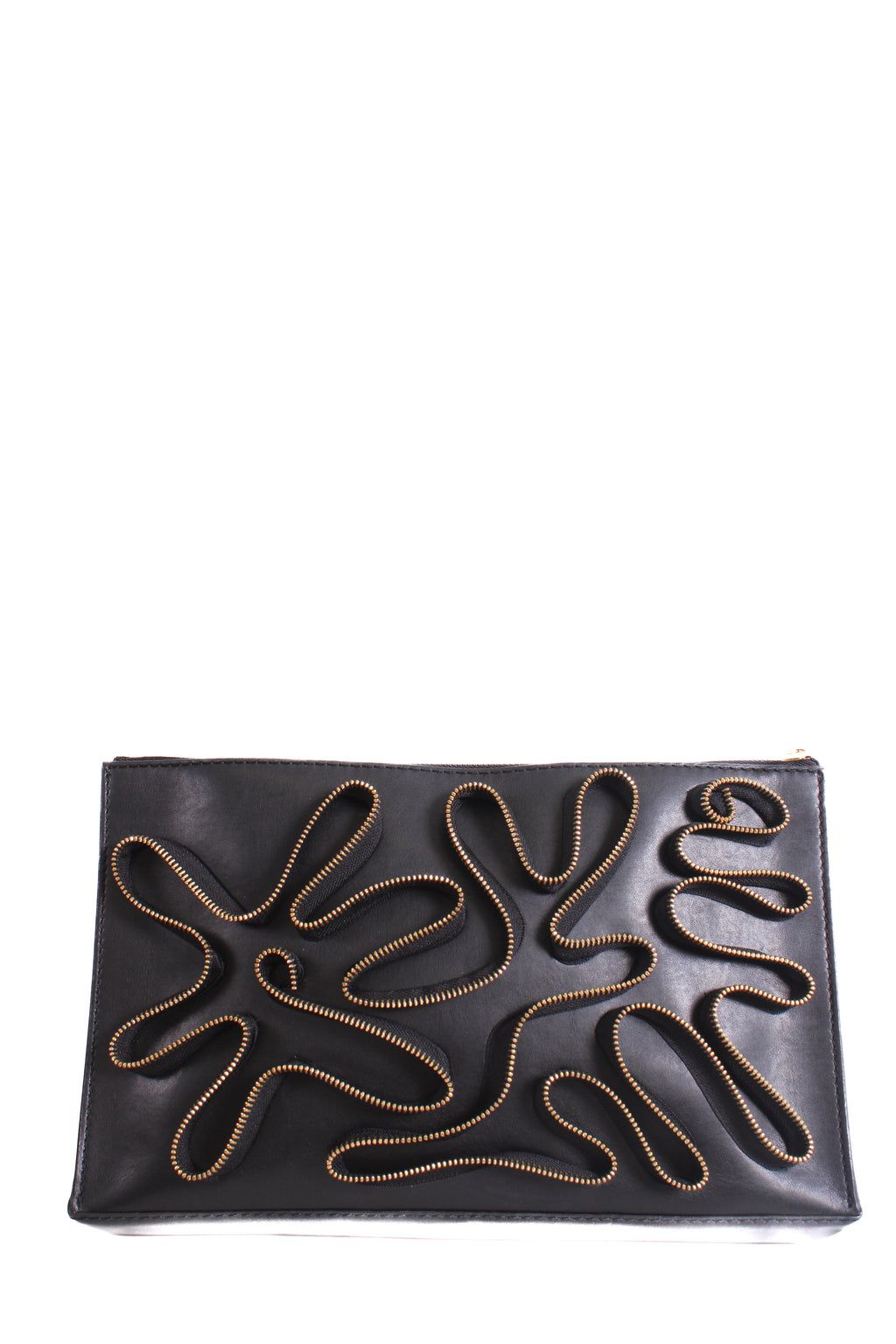 Stella MCcartney Zip Detail Clutch Black
