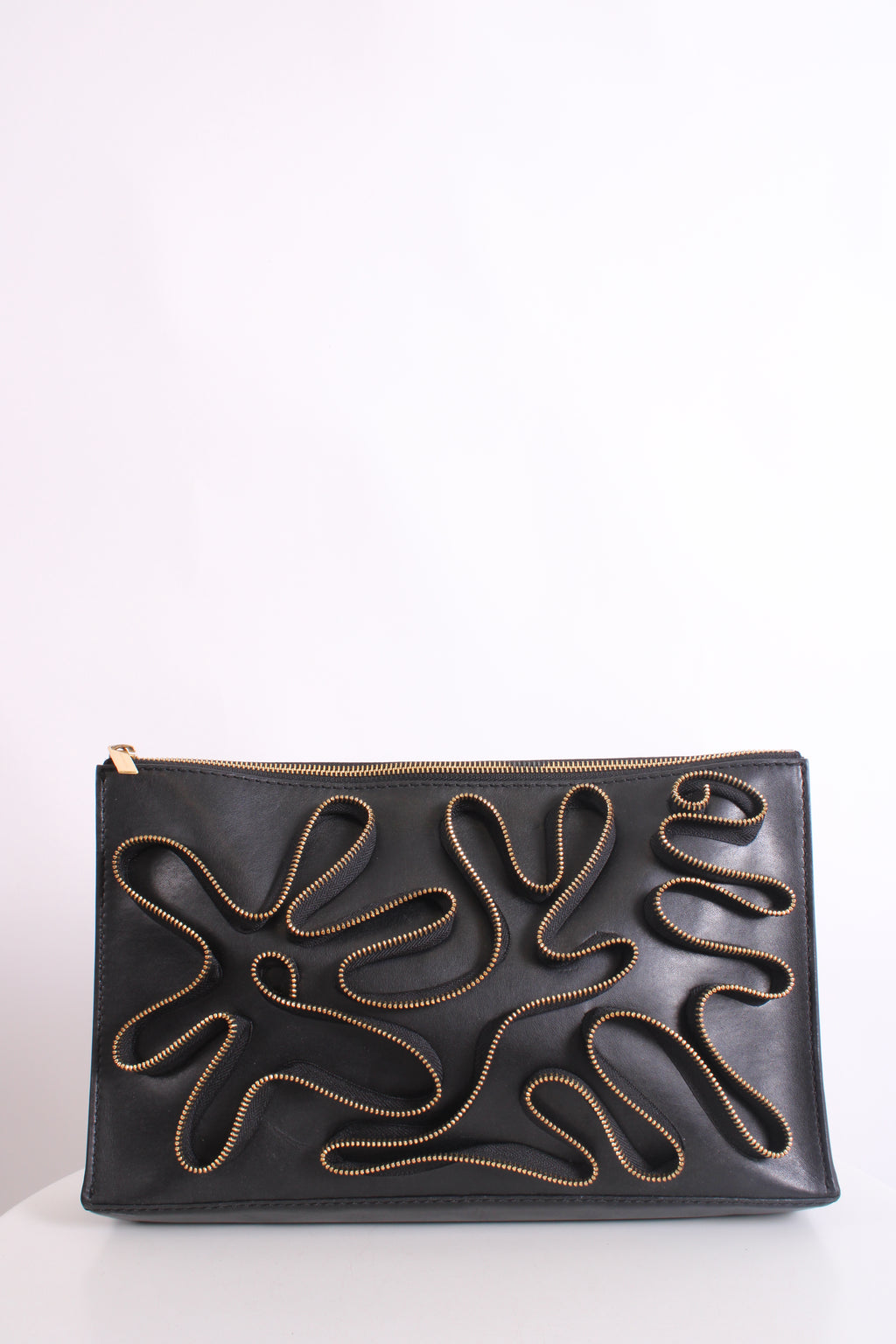 Stella MCcartney Zip Detail Clutch Black