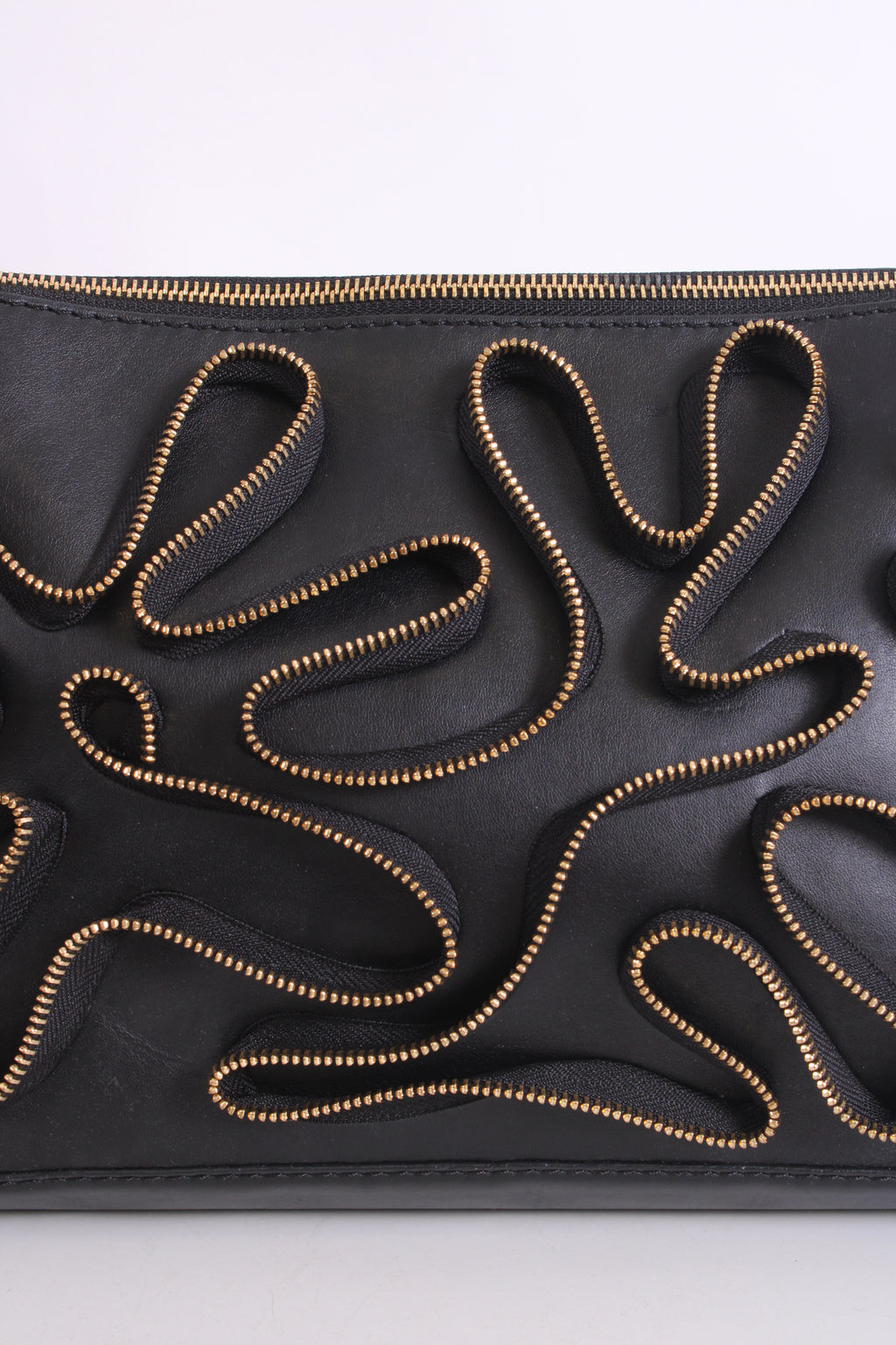 Stella MCcartney Zip Detail Clutch Black