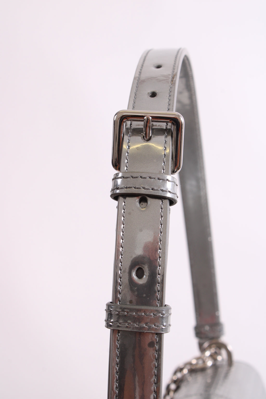Christian Dior Cannage Montaigne Handbag Silver