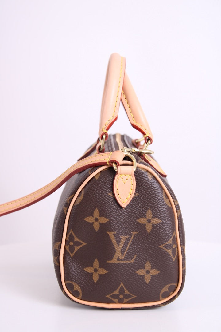 Louis Vuitton 2019 Nano Speedy Bag Brown Monogram