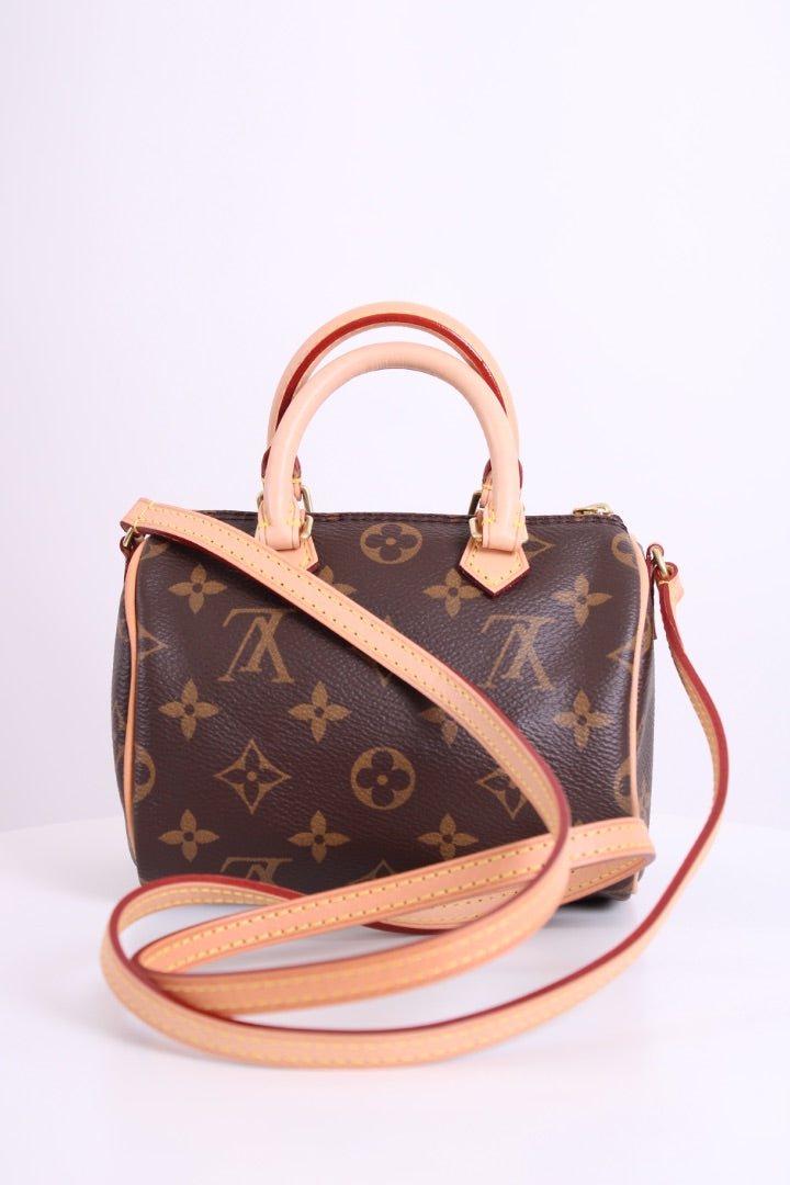 Louis Vuitton 2019 Nano Speedy Bag Brown Monogram