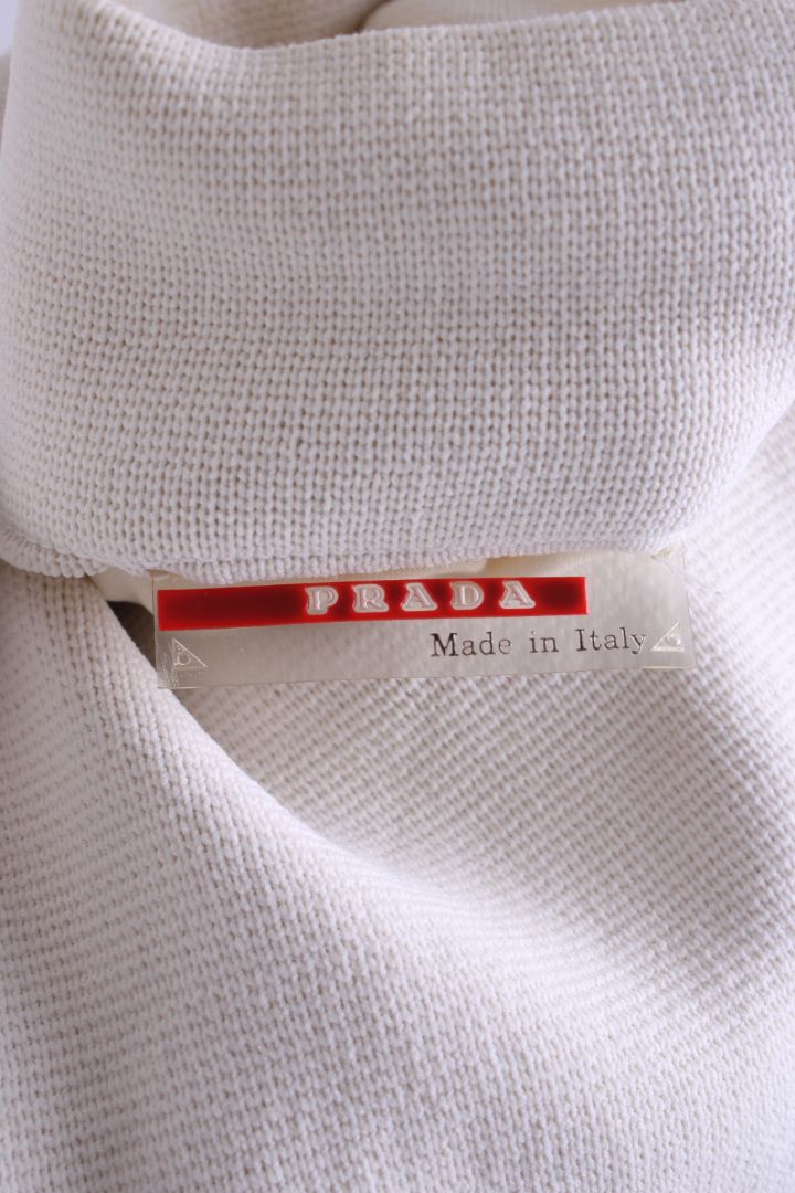 Prada Vintage Technical Full Zip White
