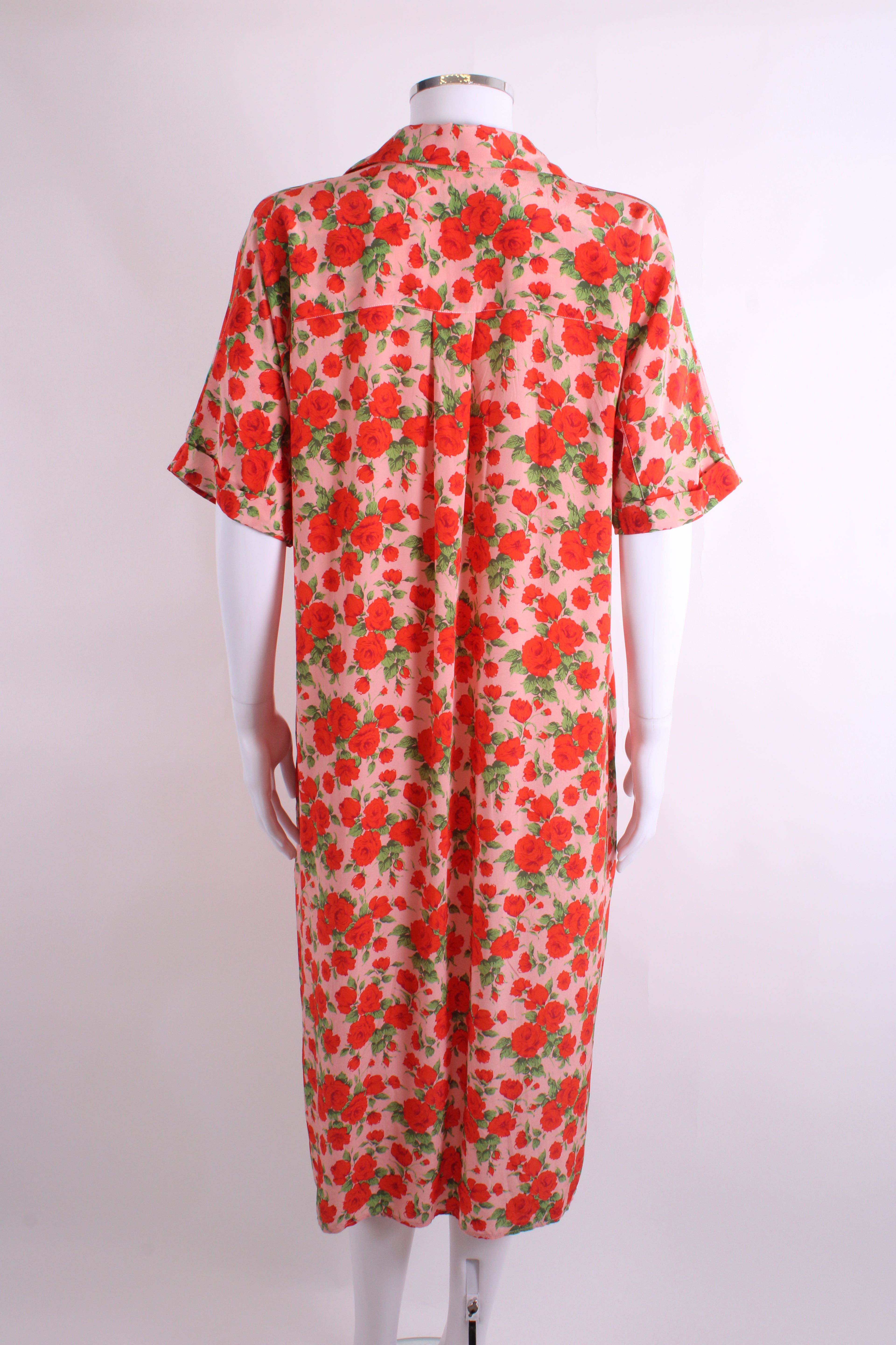 Really Wild London S/S Rose Print Tunic Pink/ Red 14
