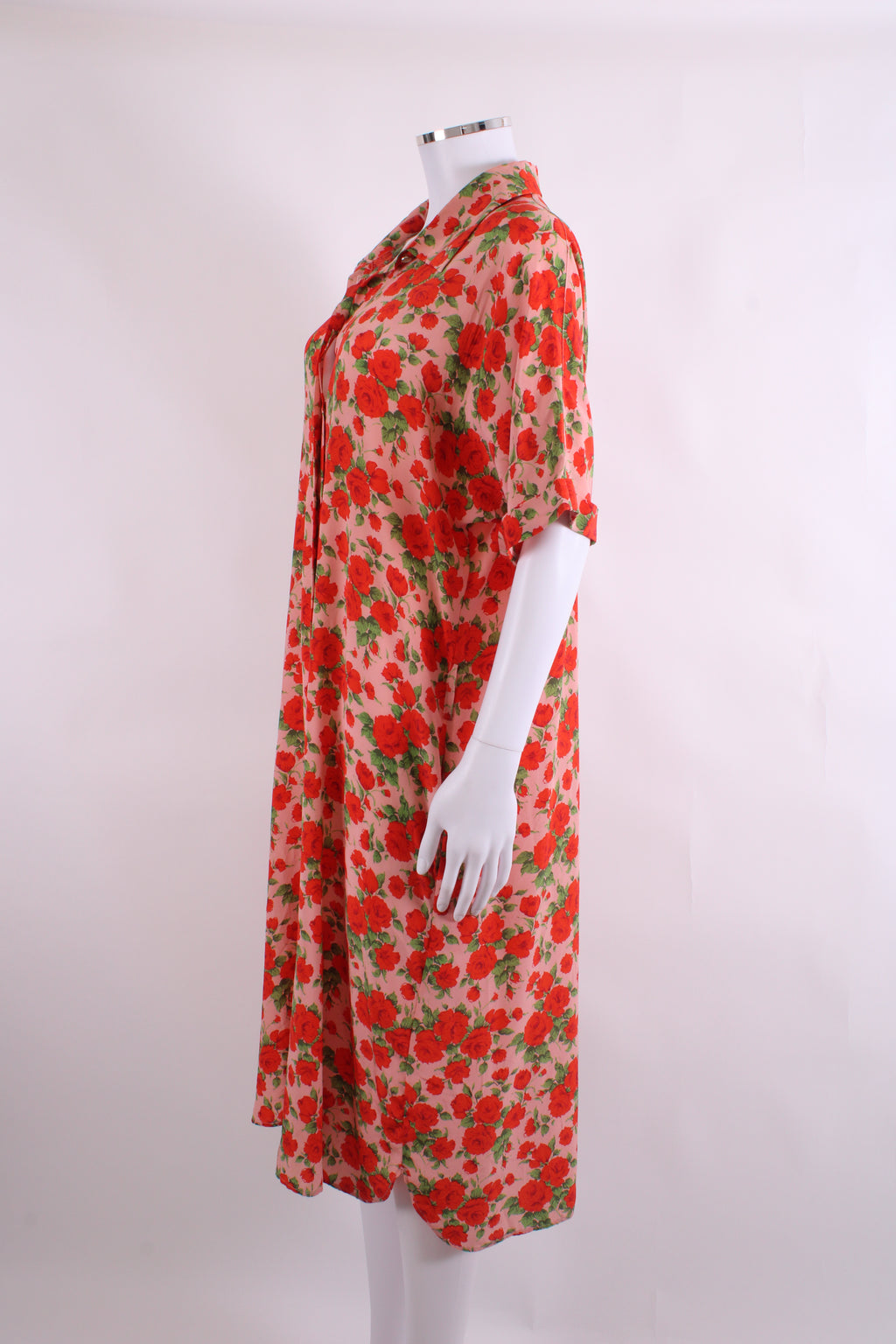Really Wild London S/S Rose Print Tunic Pink/ Red 14