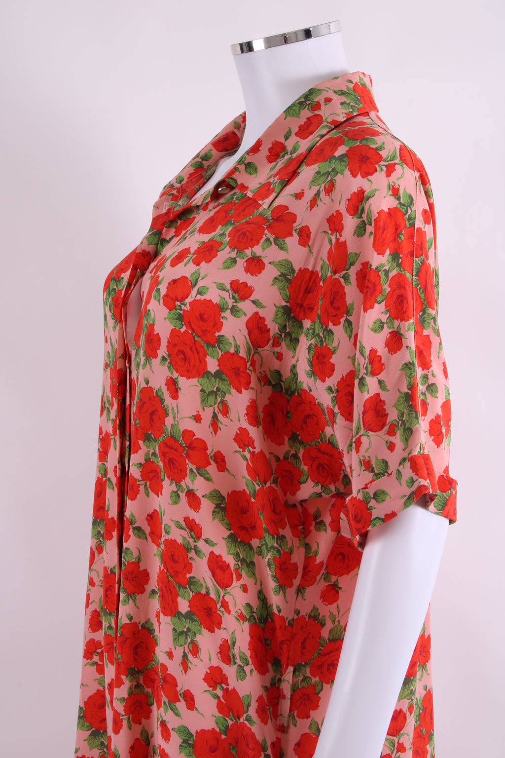 Really Wild London S/S Rose Print Tunic Pink/ Red 14