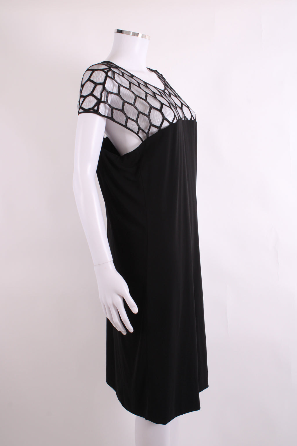 Gucci S/S Mesh Top Dress Black S