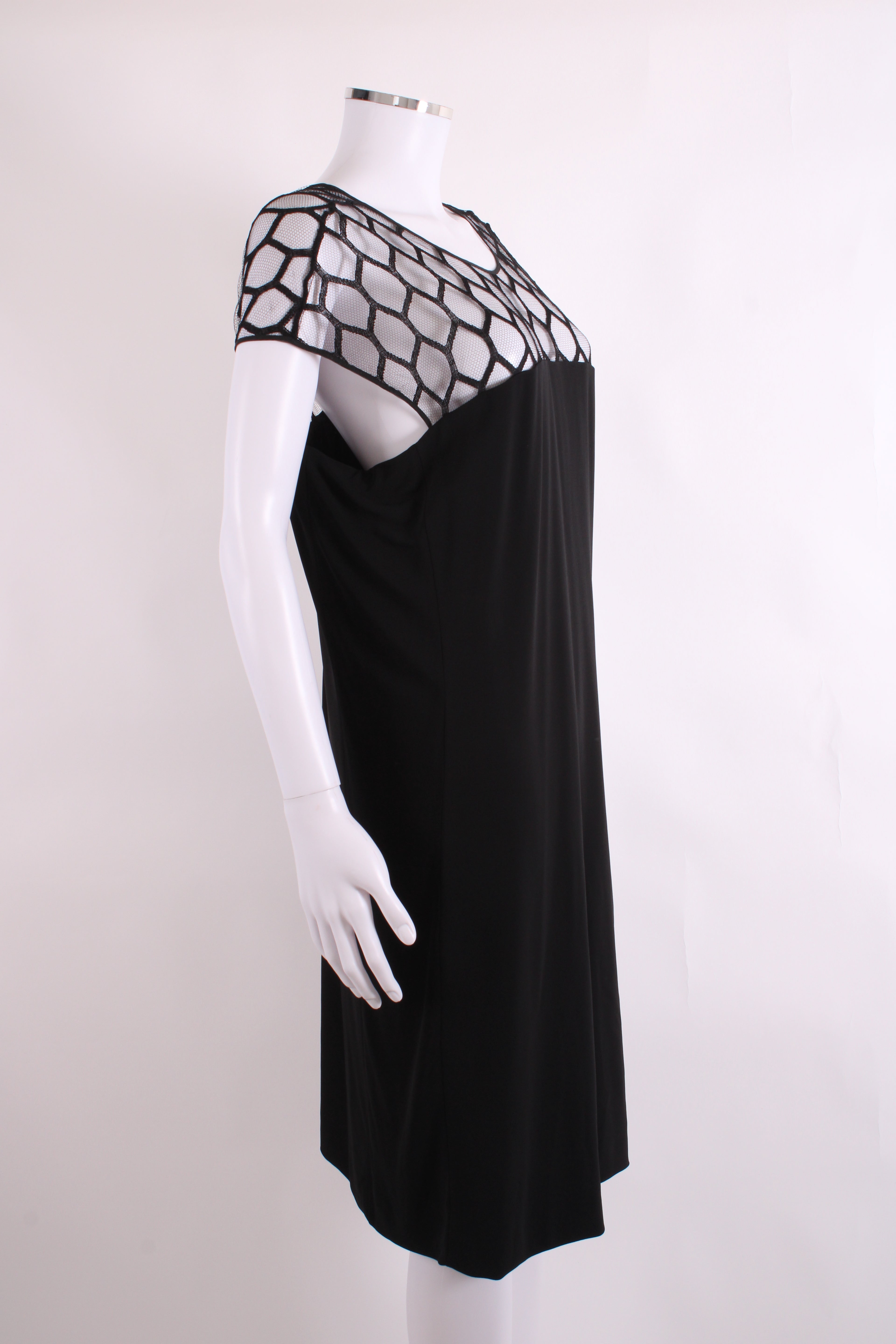 Gucci S/S Mesh Top Dress Black S