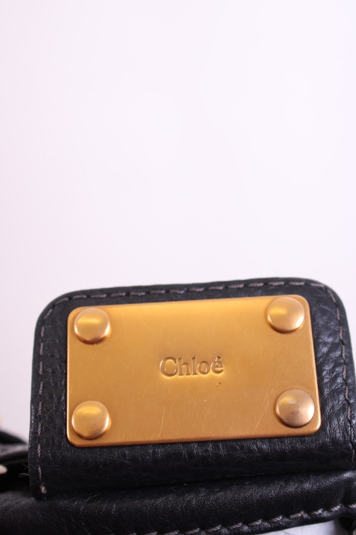 Chloe Paddington Leather Shoulder Bag Black