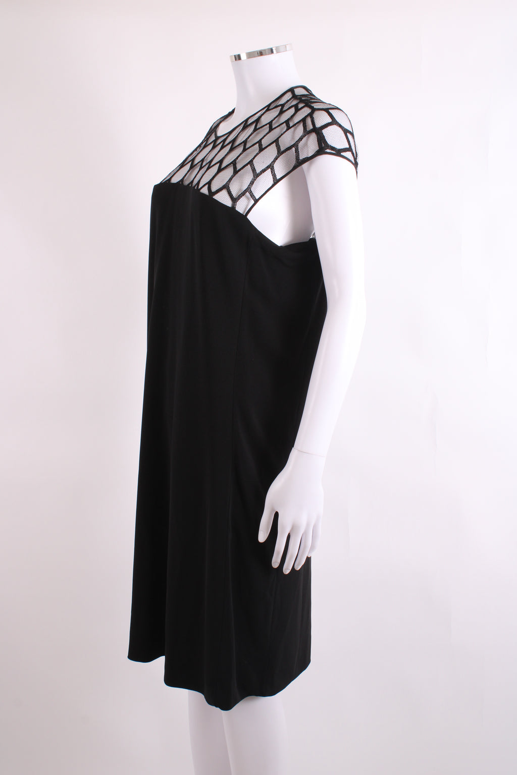 Gucci S/S Mesh Top Dress Black S