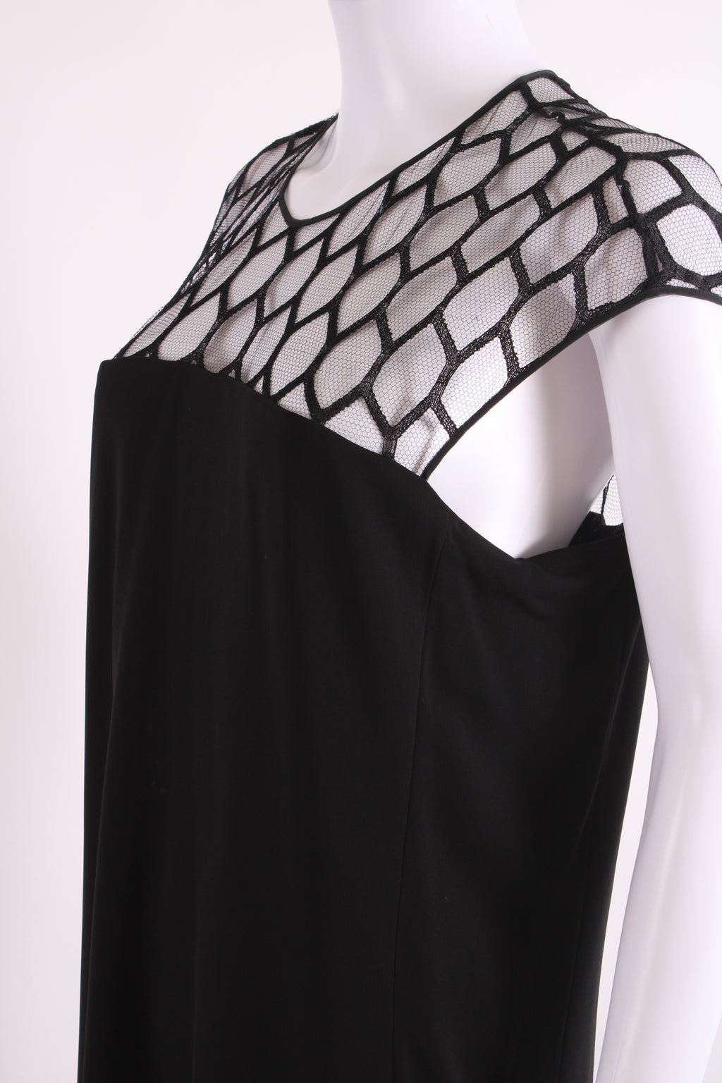 Gucci S/S Mesh Top Dress Black S