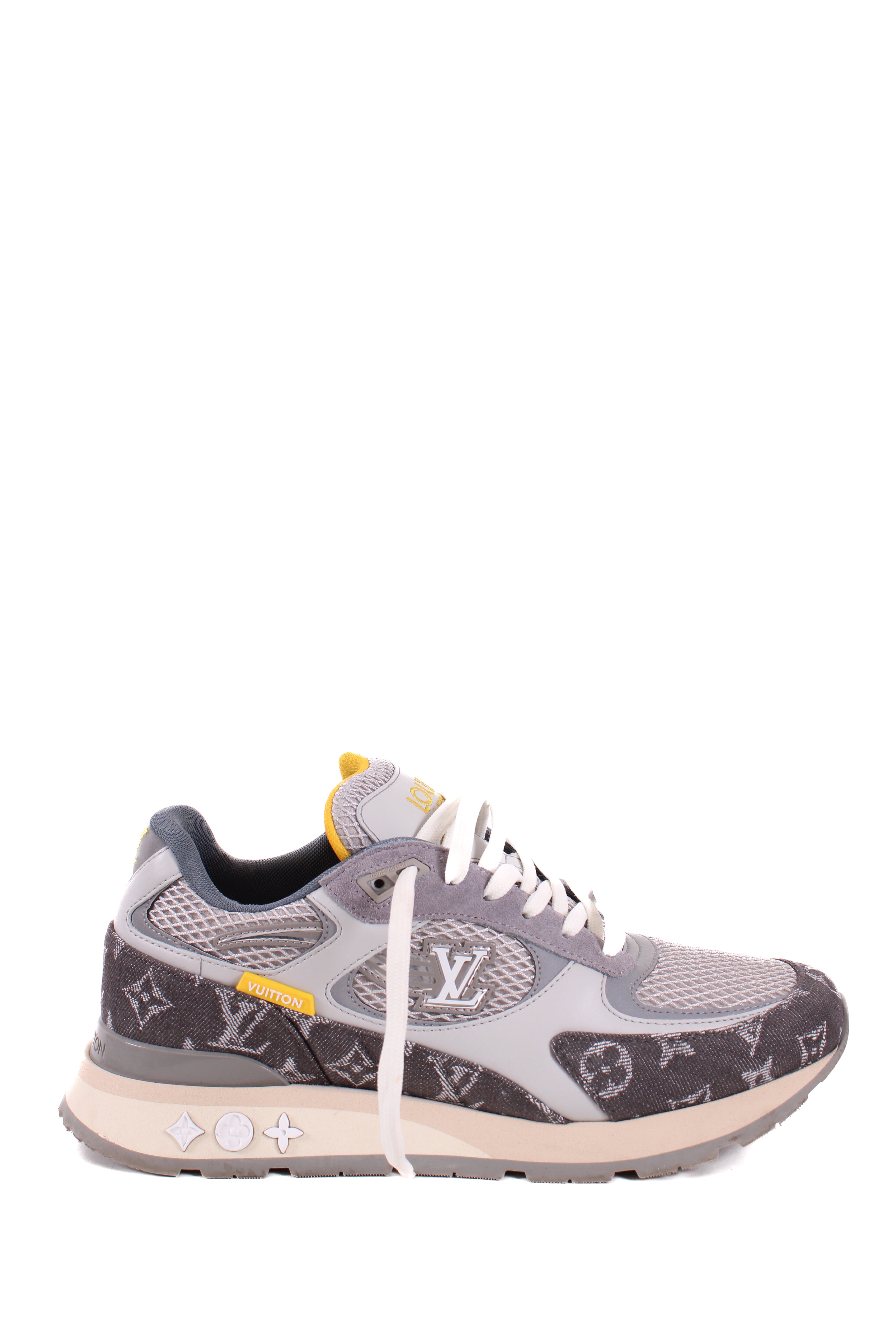 Louis Vuitton Run Away Denim Trim Trainers Grey 6
