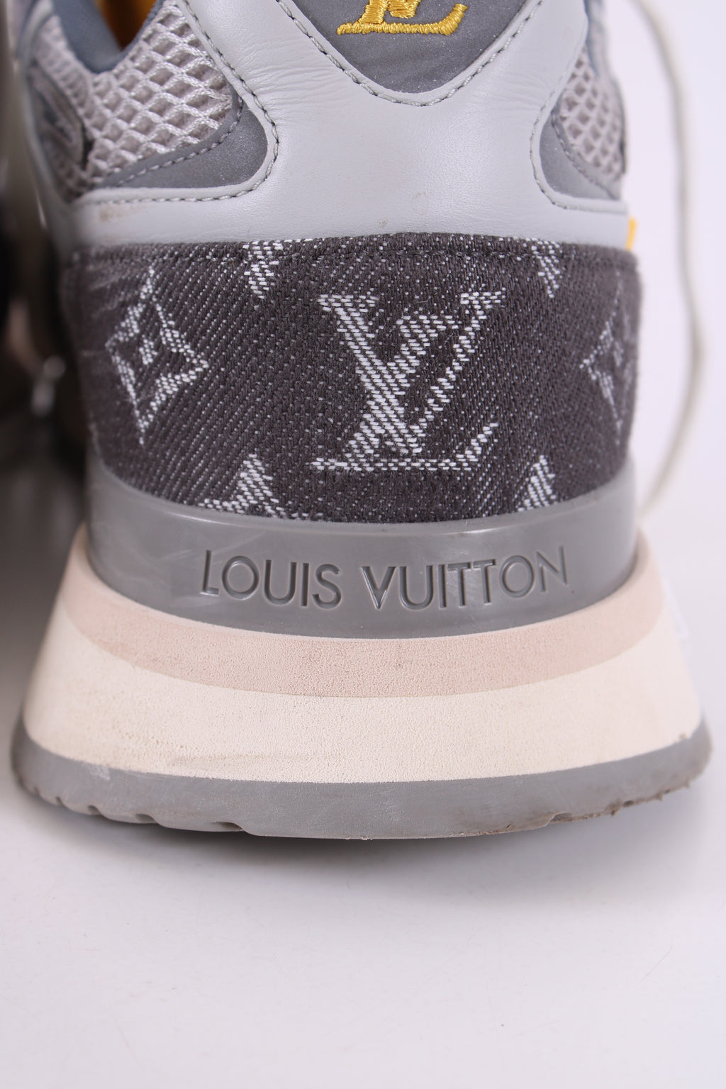 Louis Vuitton Run Away Denim Trim Trainers Grey 6