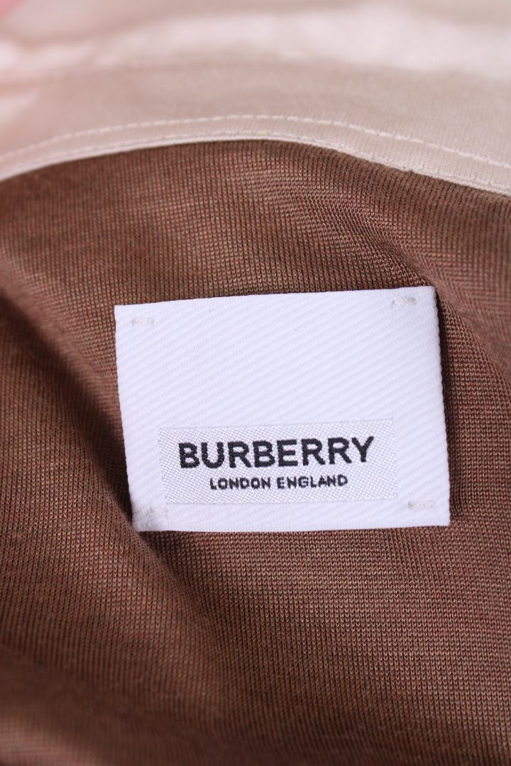 Burberry Mixed Media Shirt Camel S