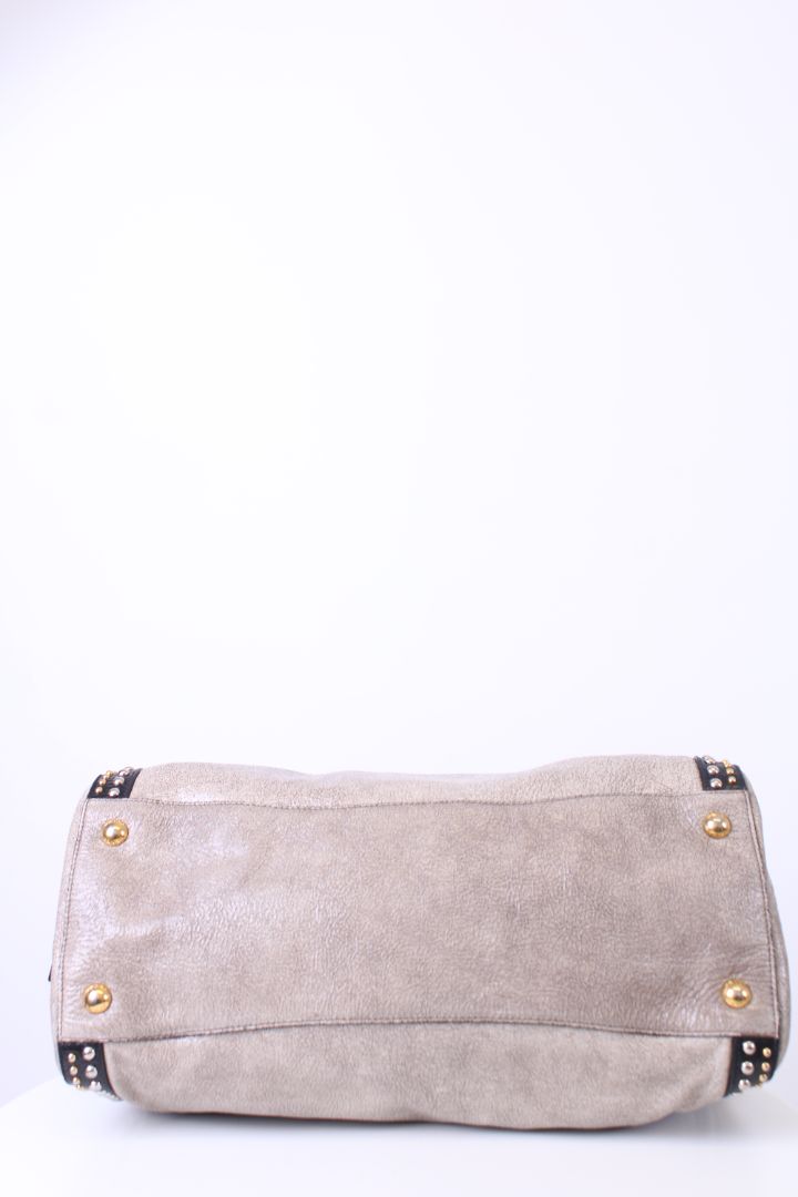 Prada Craquele Studded Gold/ Black