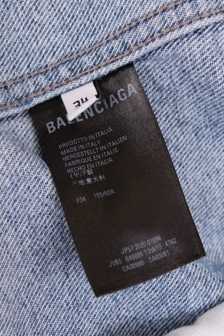 Balenciaga Printed denim jacket Blue 34