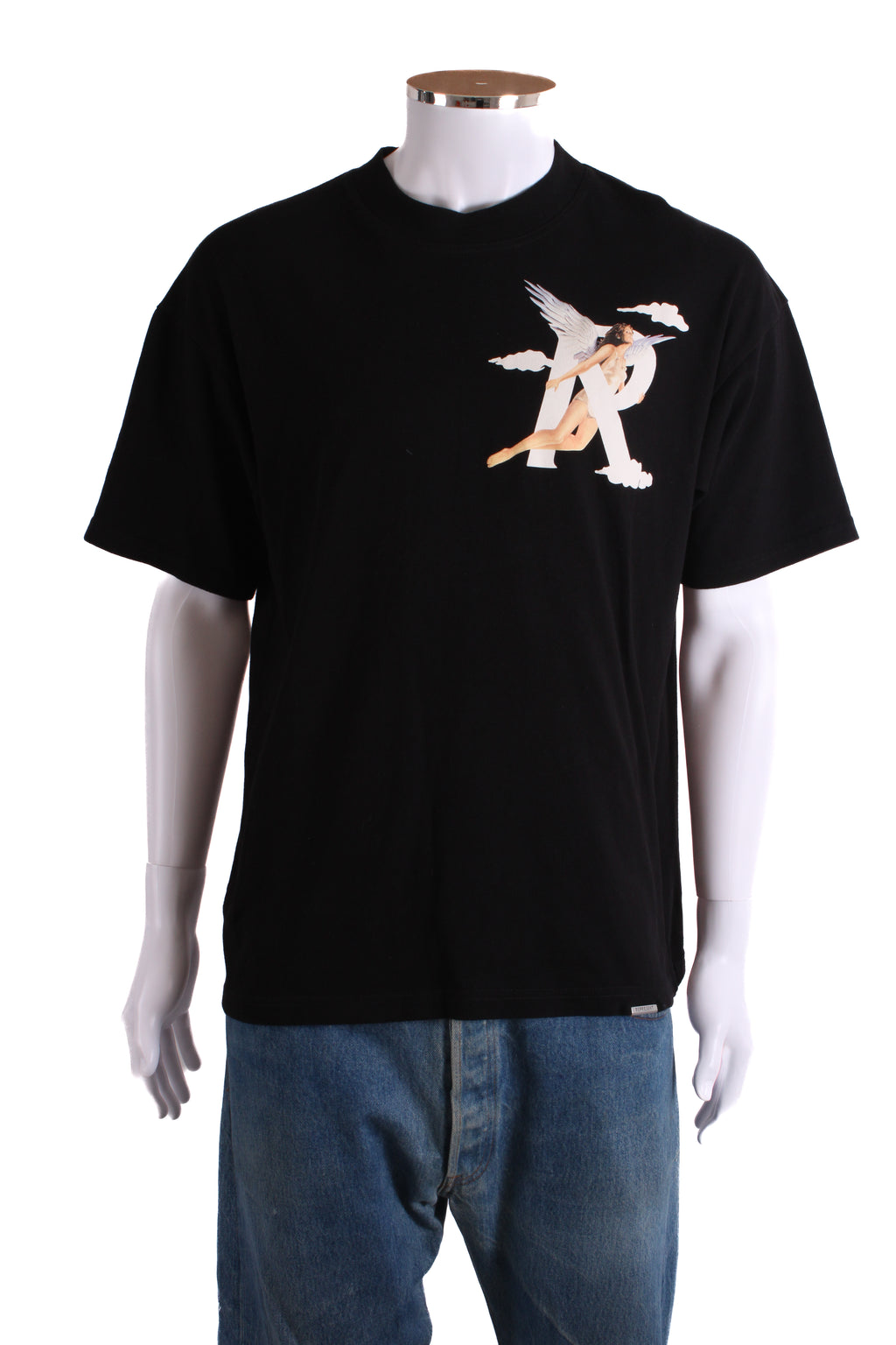 Represent Print Back T-shirt Black S