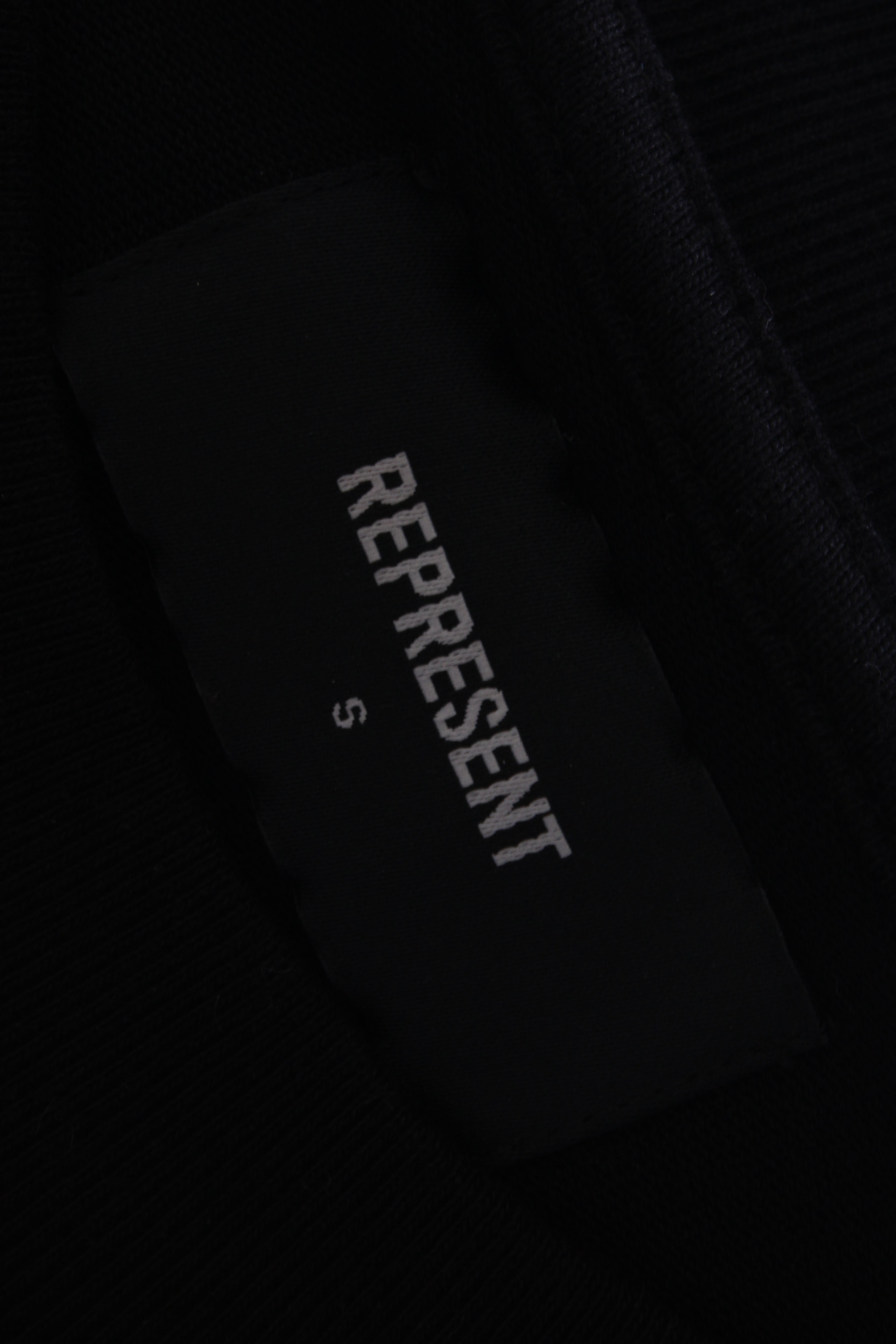 Represent Print Back T-shirt Black S
