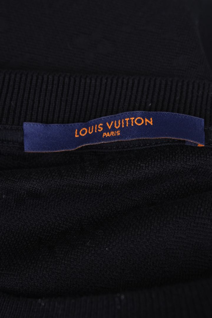 Louis Vuitton Monogram pocket T shirt Black XL